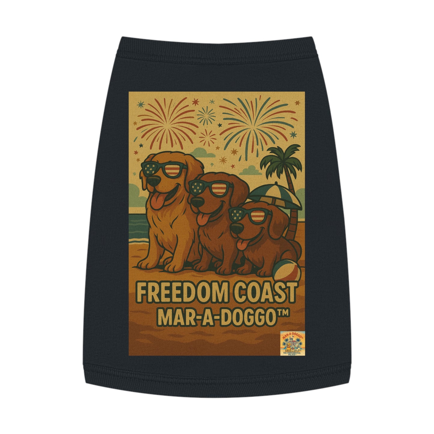 Freedom Coast Dog Tank Top