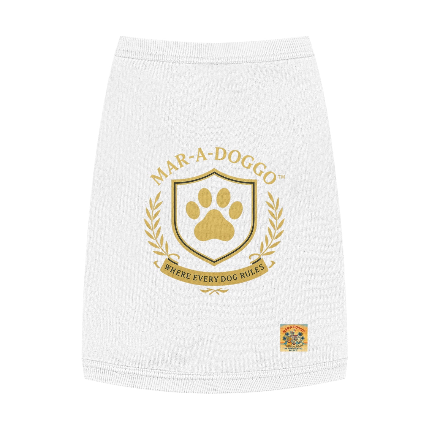 Where Every Dog Rules Emblem Style Dog Tank Top