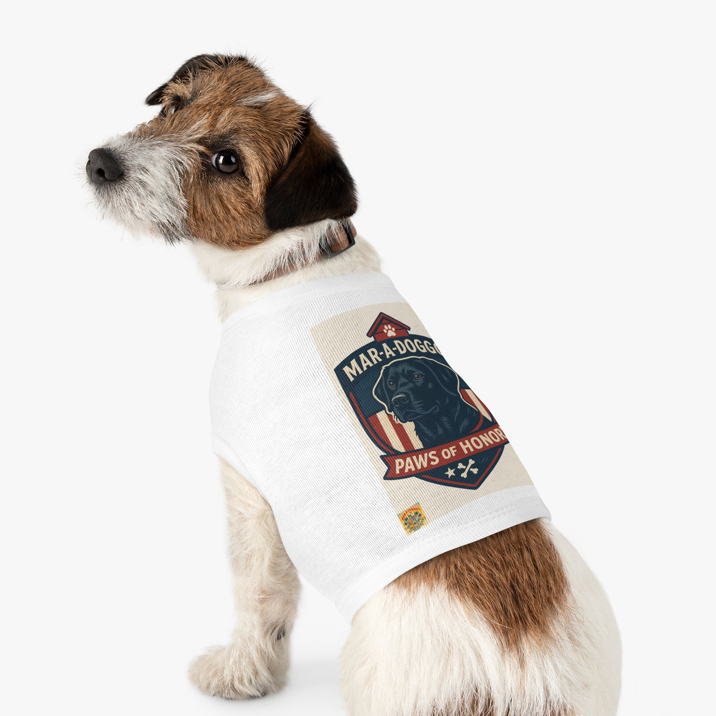 Paws of Honor Emblem Style Dog Tank Top