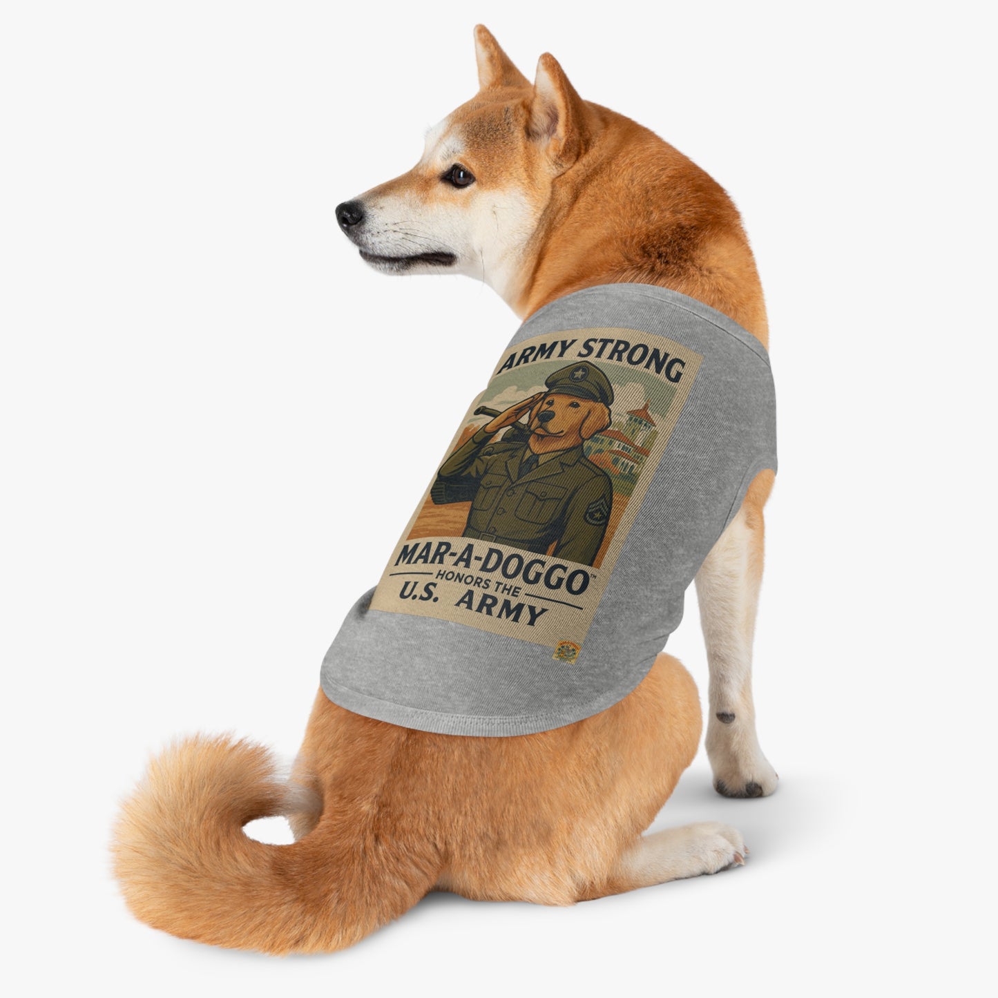 Army Strong Dog Tank Top