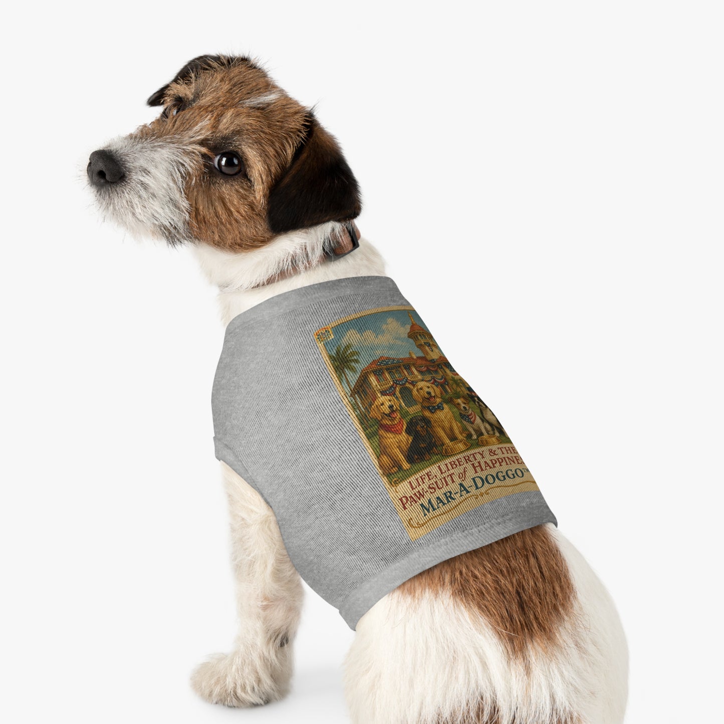 Life Liberty & The Paw-suit of Happiness Dog Tank Top