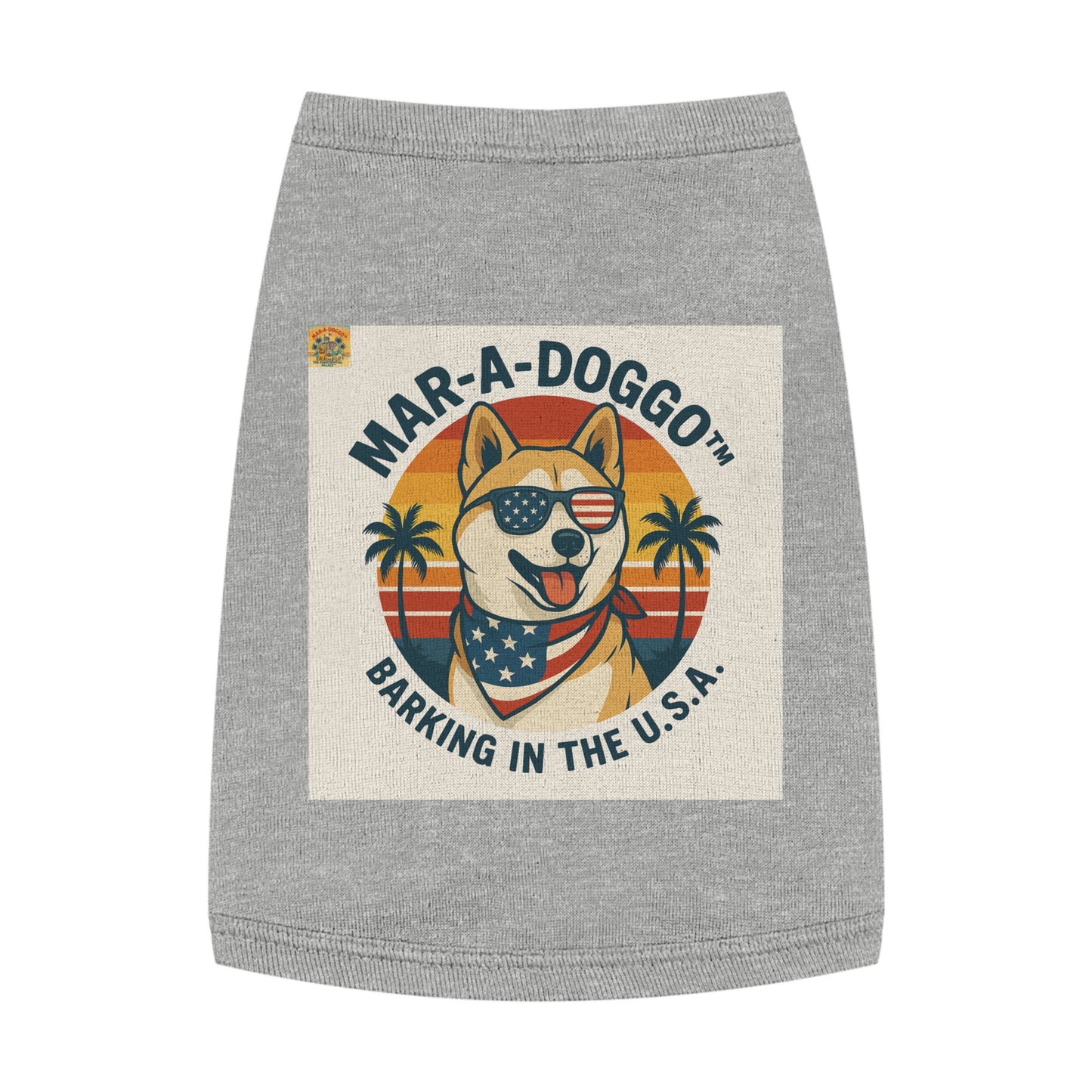 Barking In The USA Dog Tank Top