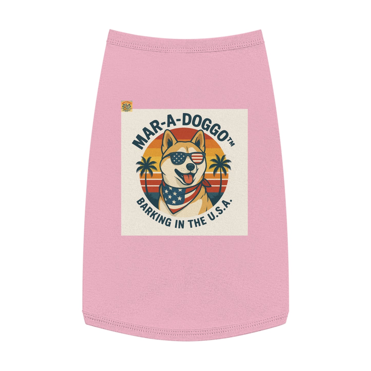 Barking In The USA Dog Tank Top