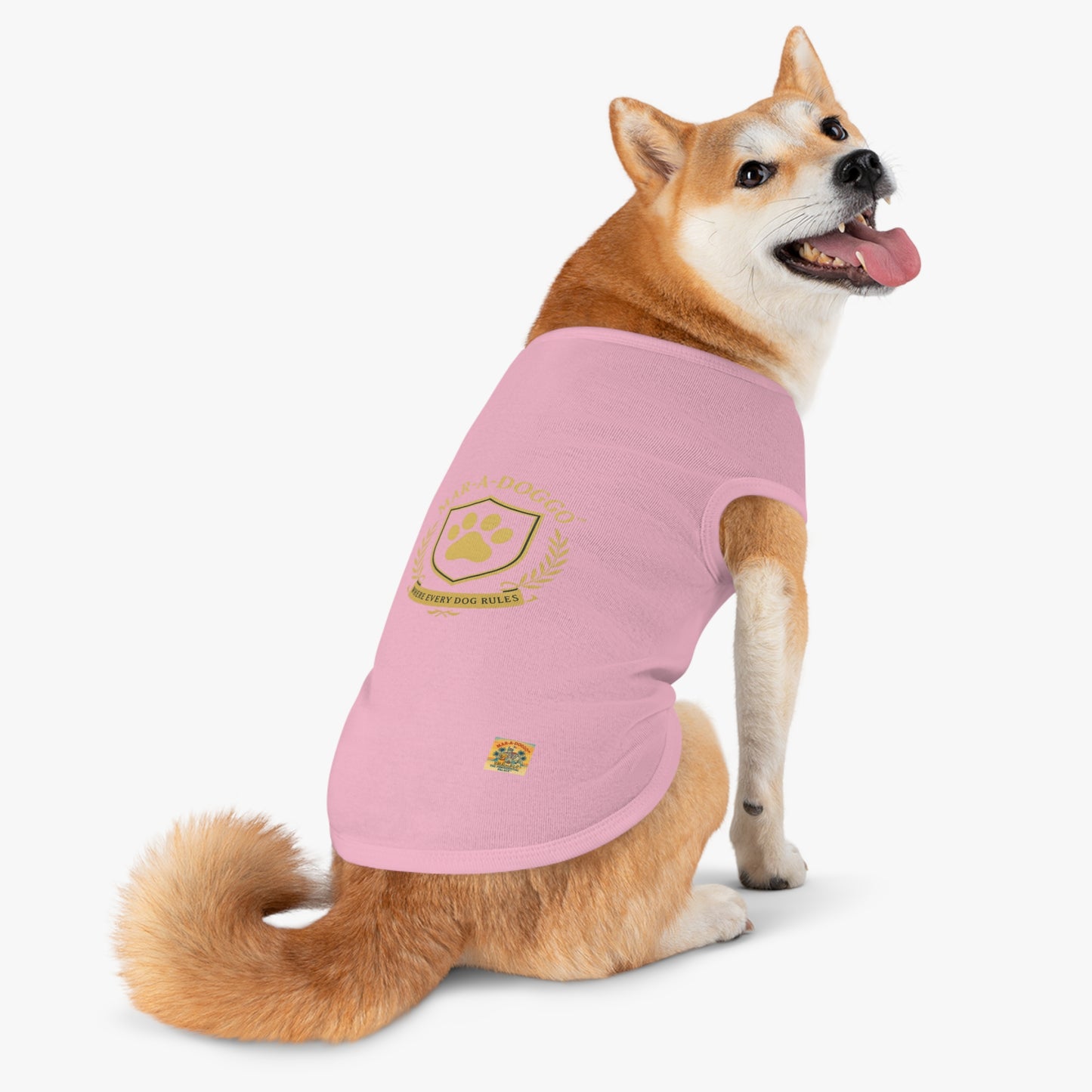 Where Every Dog Rules Emblem Style Dog Tank Top