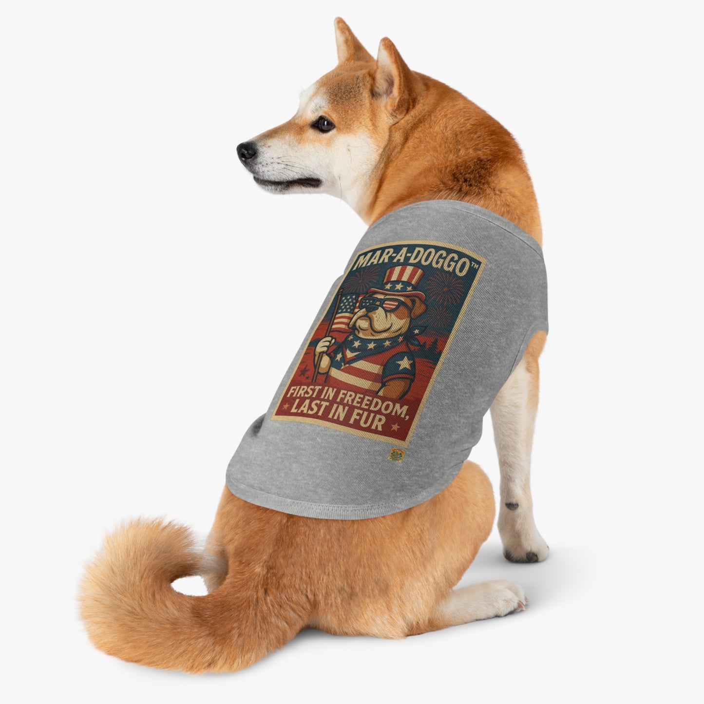 First In Freedom, Last In Fur Dog Tank Top