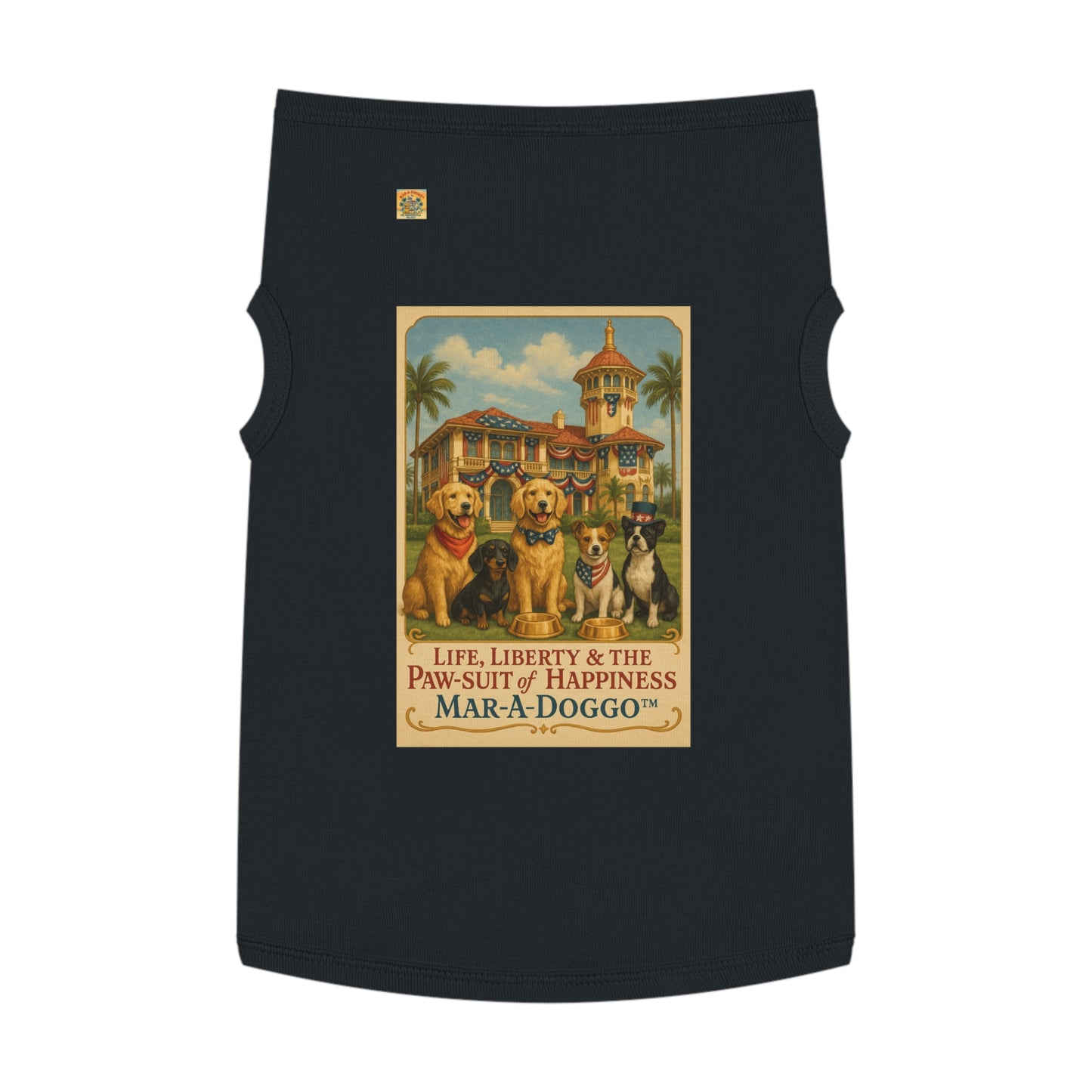 Life Liberty & The Paw-suit of Happiness Dog Tank Top