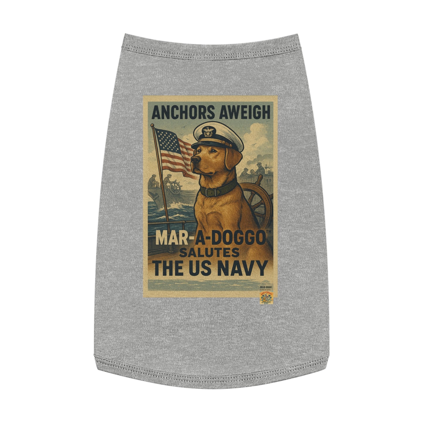 Anchors Aweigh Dog Tank Top