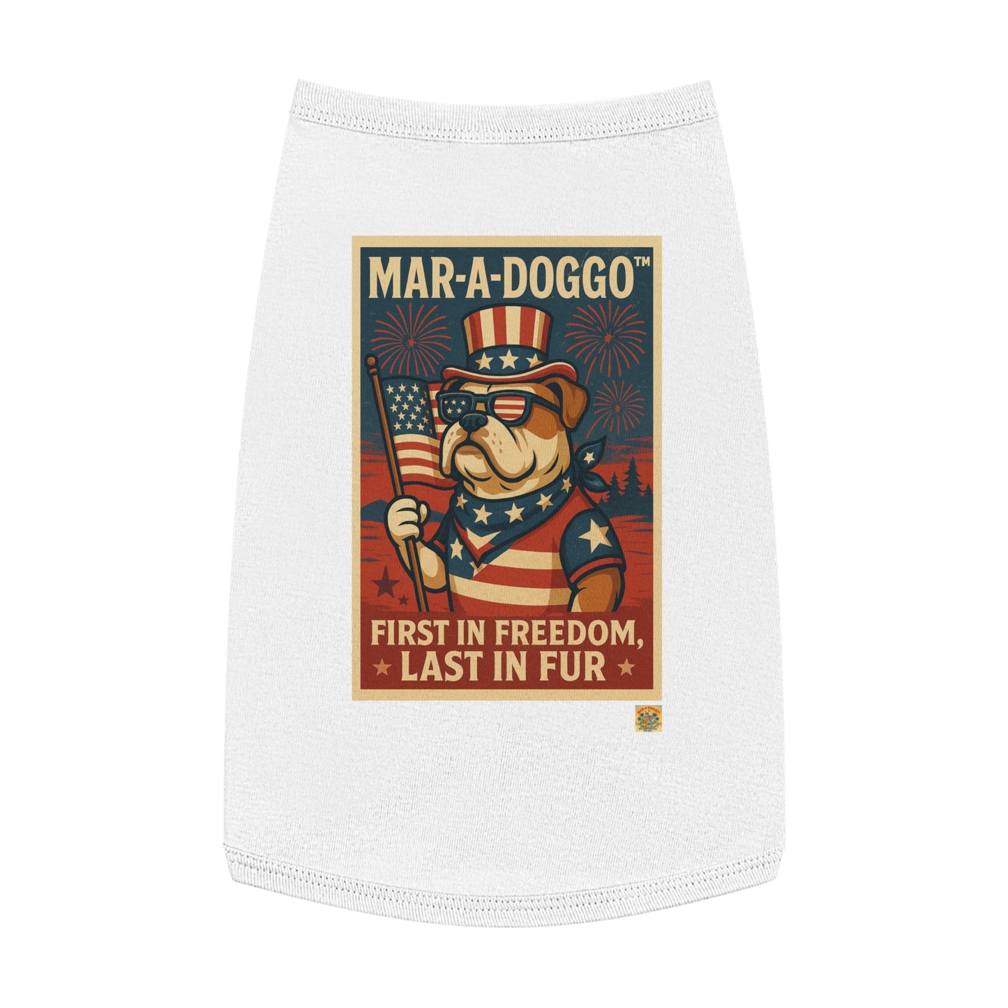 First In Freedom, Last In Fur Dog Tank Top