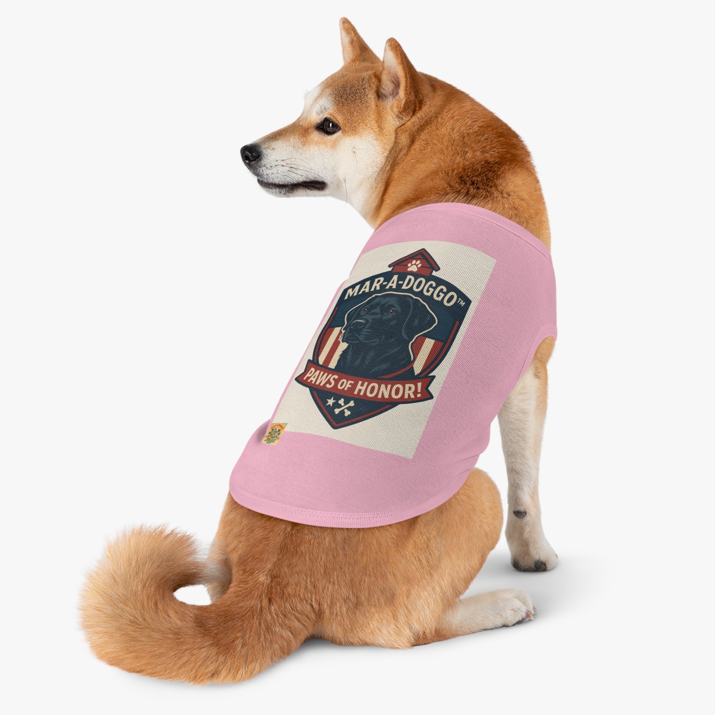 Paws of Honor Emblem Style Dog Tank Top
