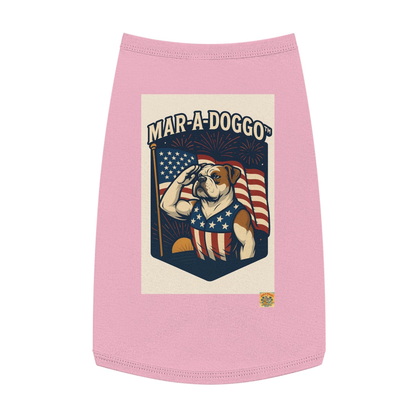 Salute The Flag Dog Tank Top