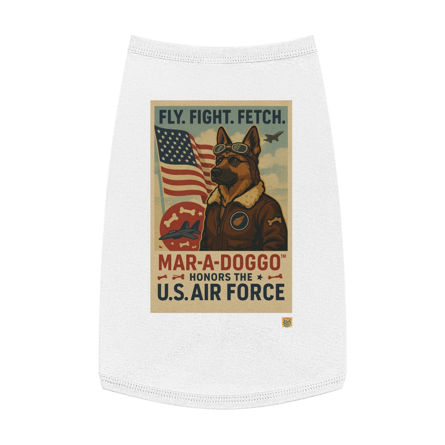 Fly Fight Fetch Mark 1 Dog Tank Top