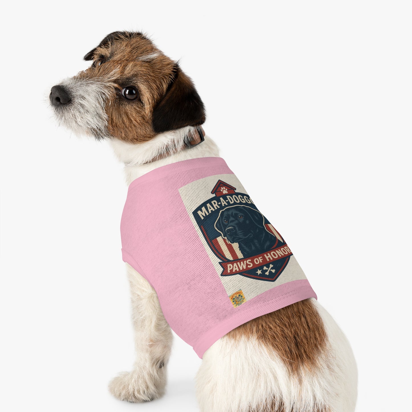 Paws of Honor Emblem Style Dog Tank Top