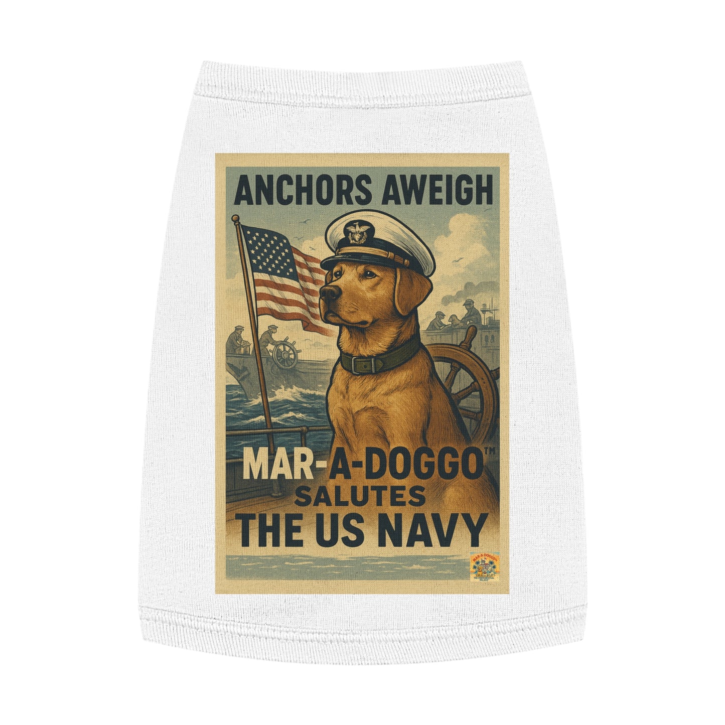 Anchors Aweigh Dog Tank Top