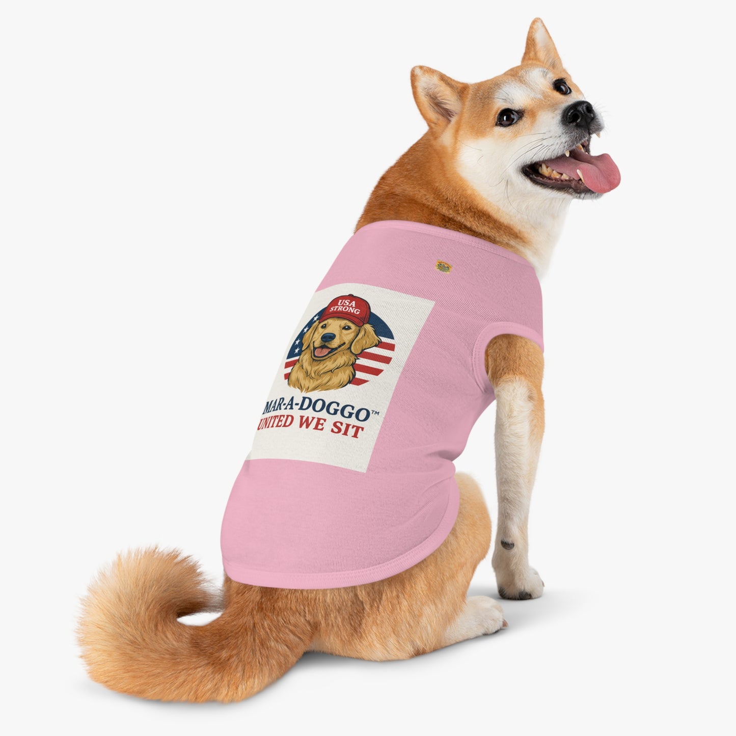 United We Sit Dog Tank Top