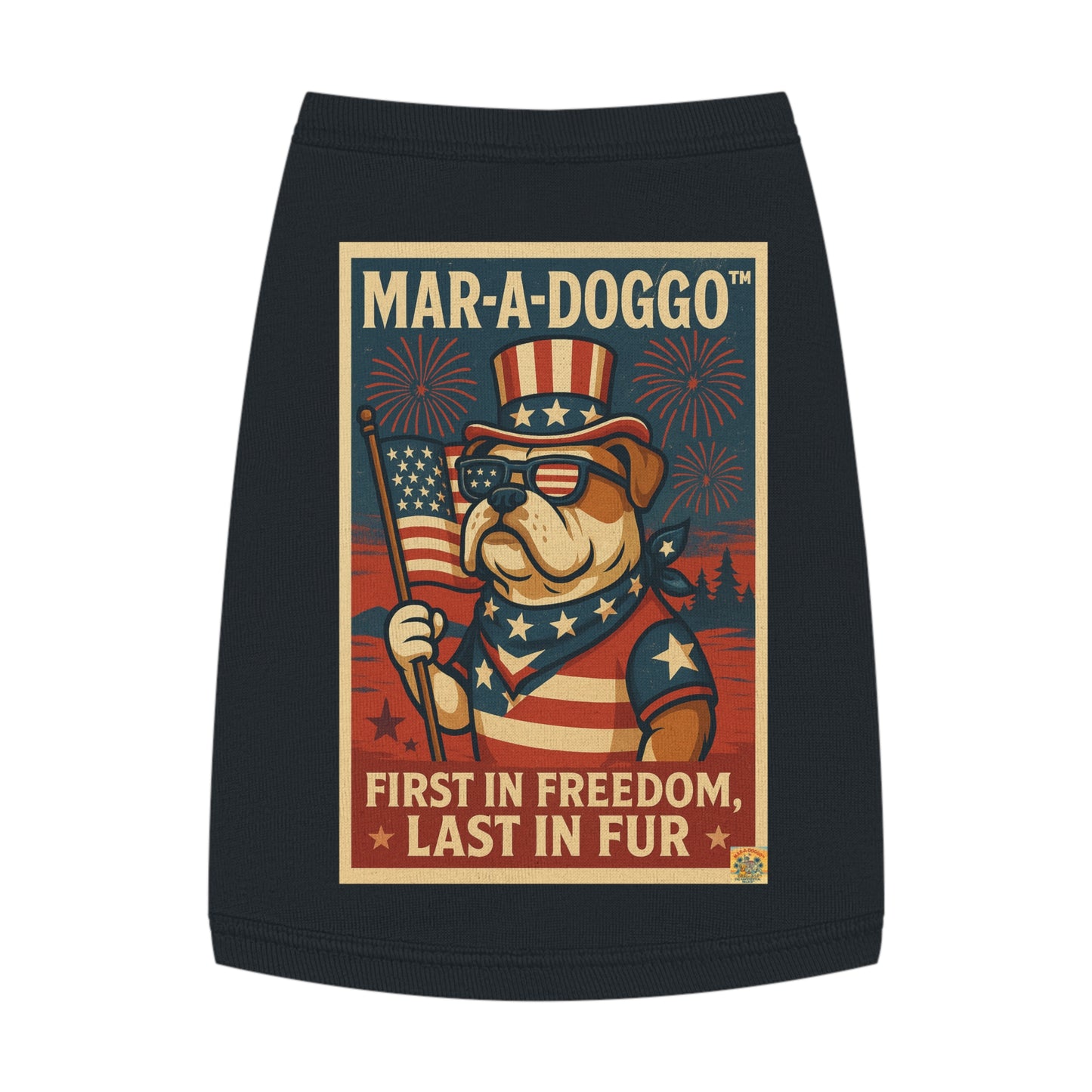 First In Freedom, Last In Fur Dog Tank Top