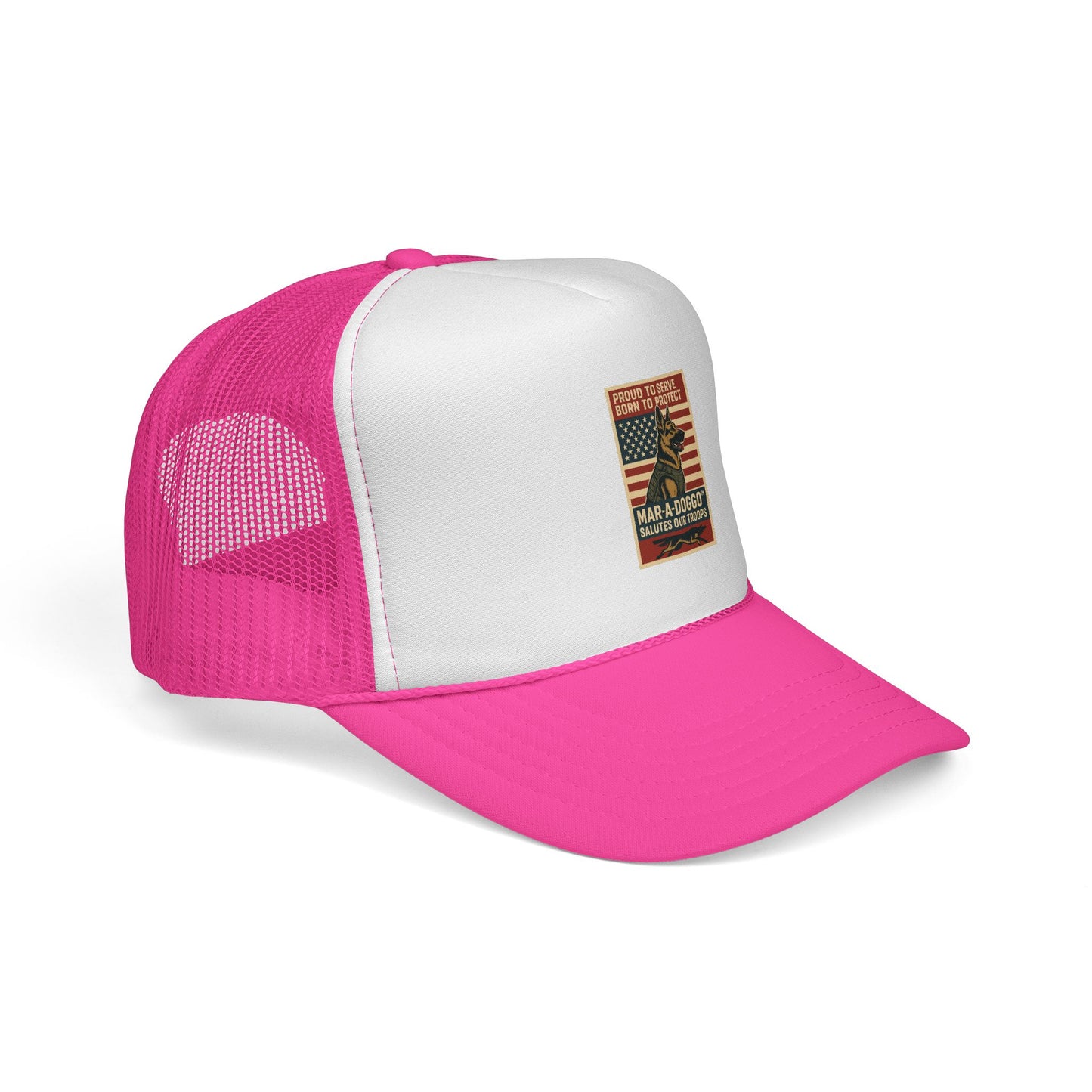Proud to Serve, Born to Protect Trucker Cap (One Size Fits Most)