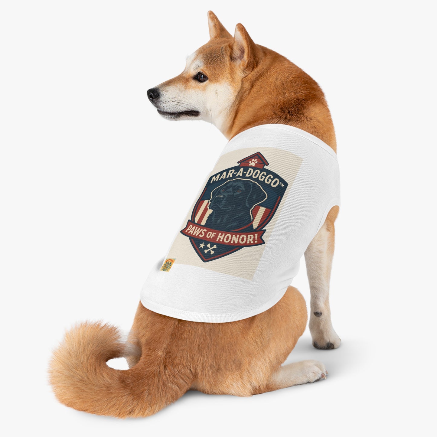 Paws of Honor Emblem Style Dog Tank Top