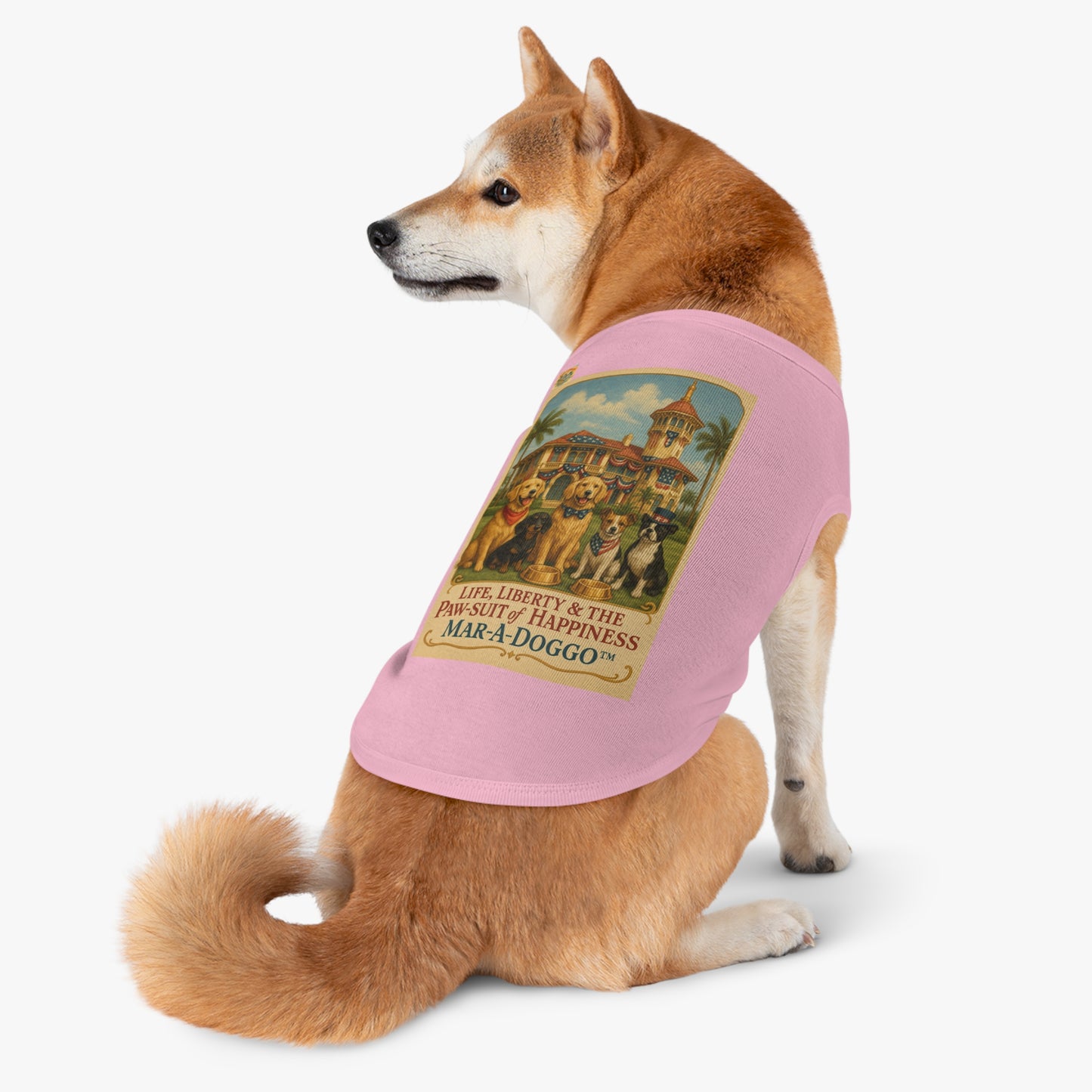 Life Liberty & The Paw-suit of Happiness Dog Tank Top