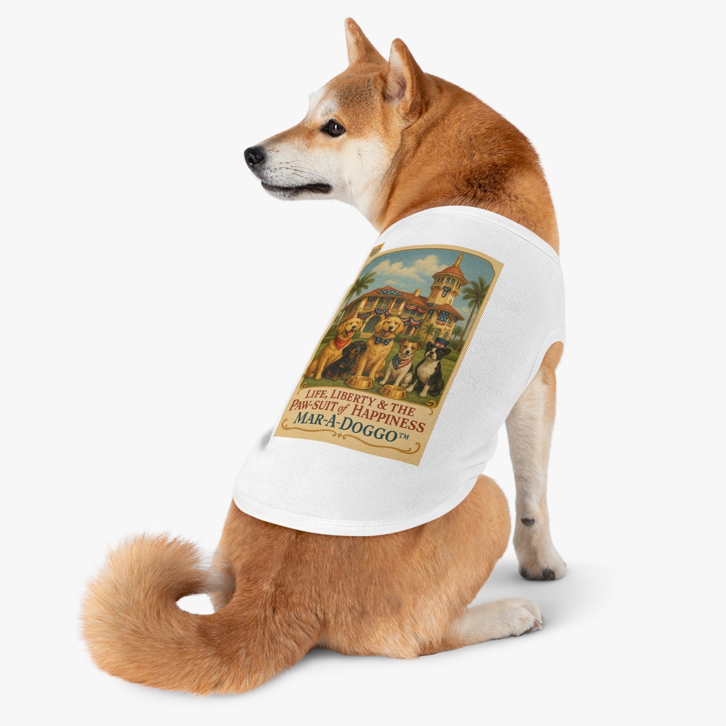 Life Liberty & The Paw-suit of Happiness Dog Tank Top