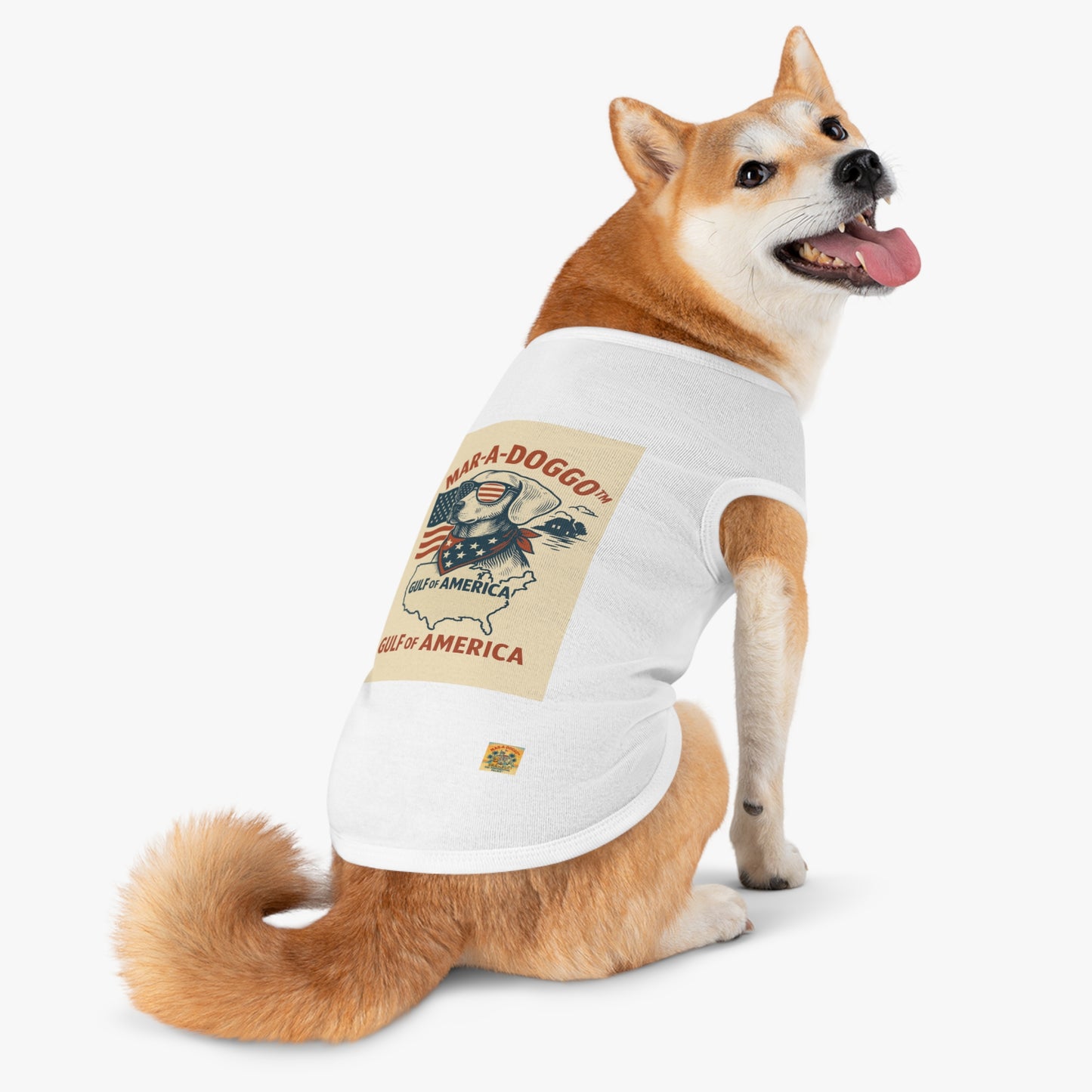 Gulf of America Say It Twice Dog Tank Top
