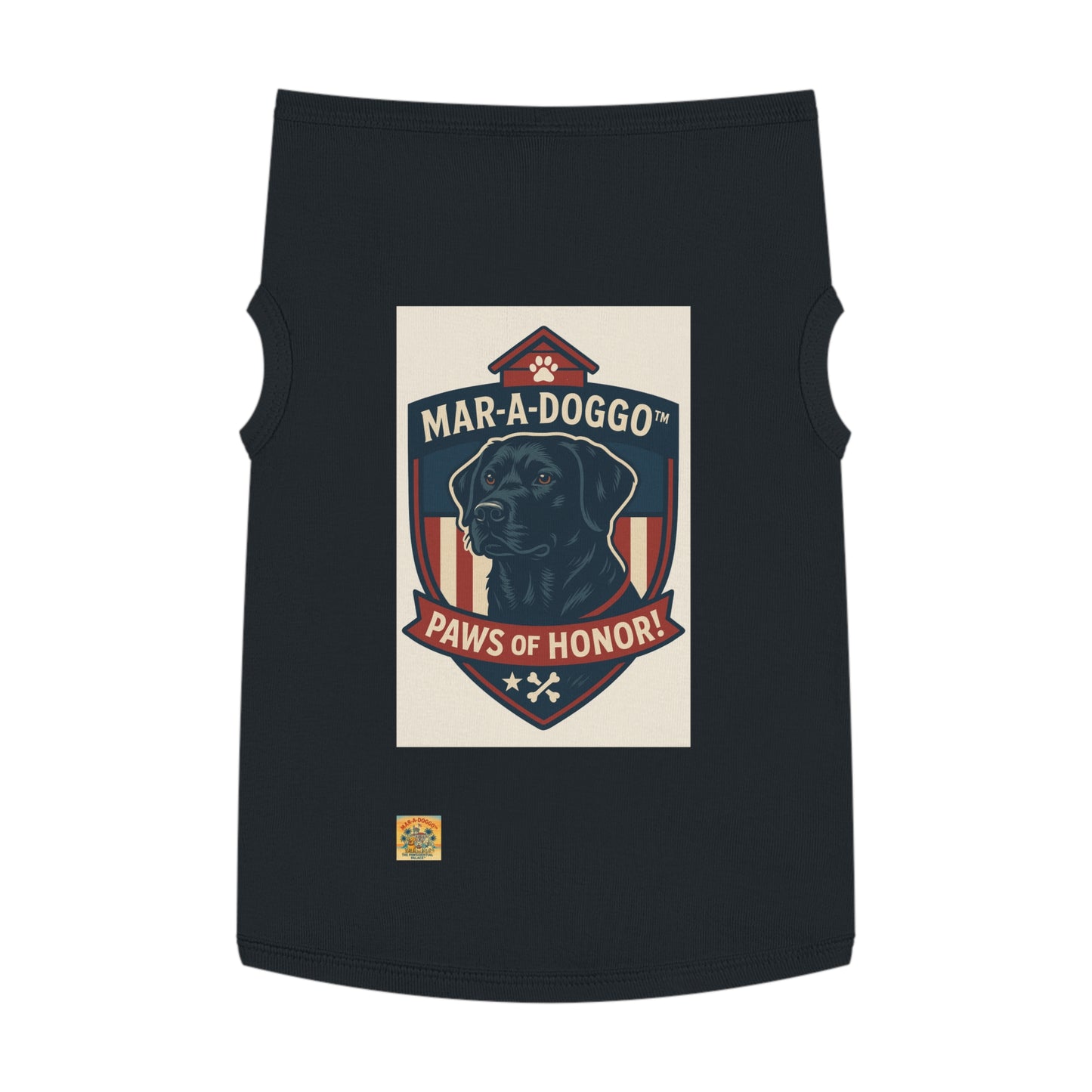 Paws of Honor Emblem Style Dog Tank Top