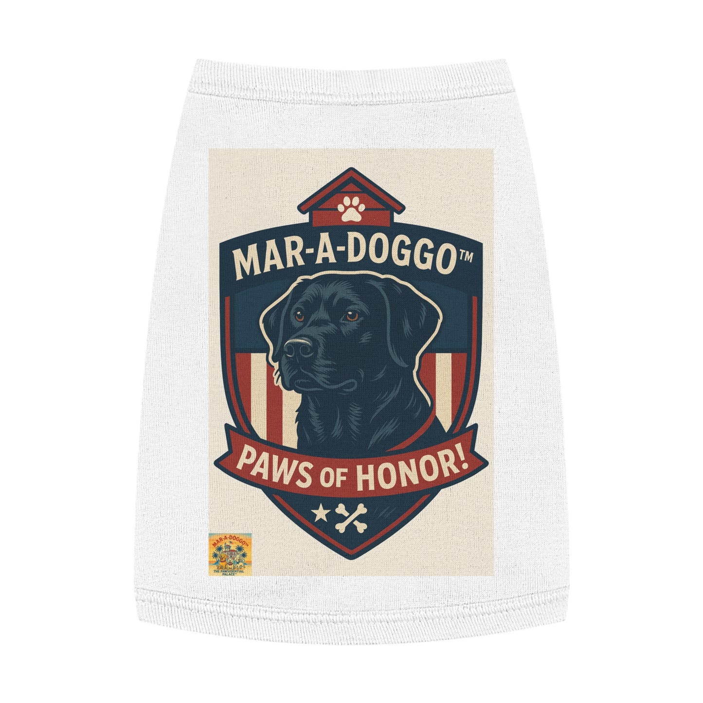 Paws of Honor Emblem Style Dog Tank Top