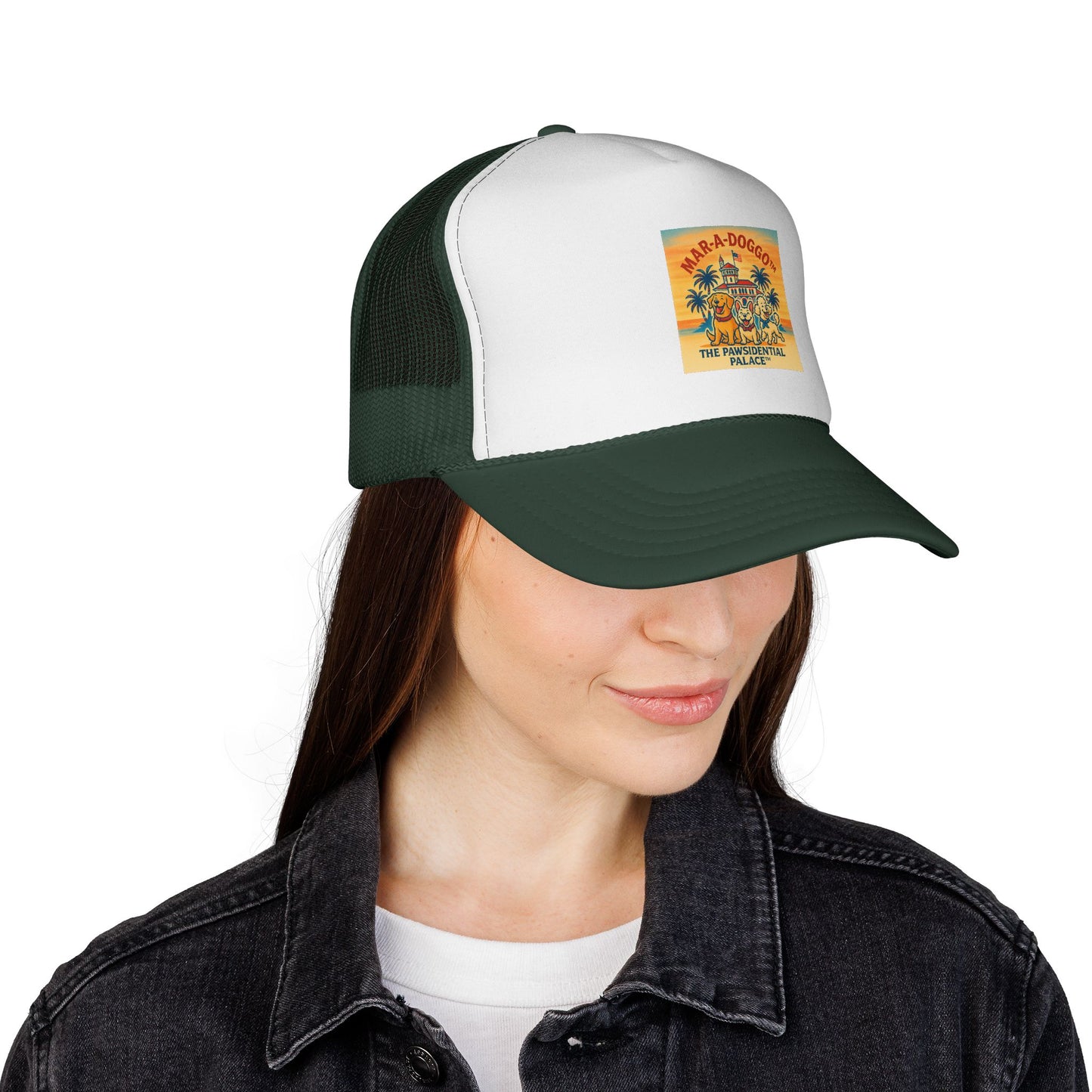 Pawsidential Palace Trucker Cap (One Size Fits Most)
