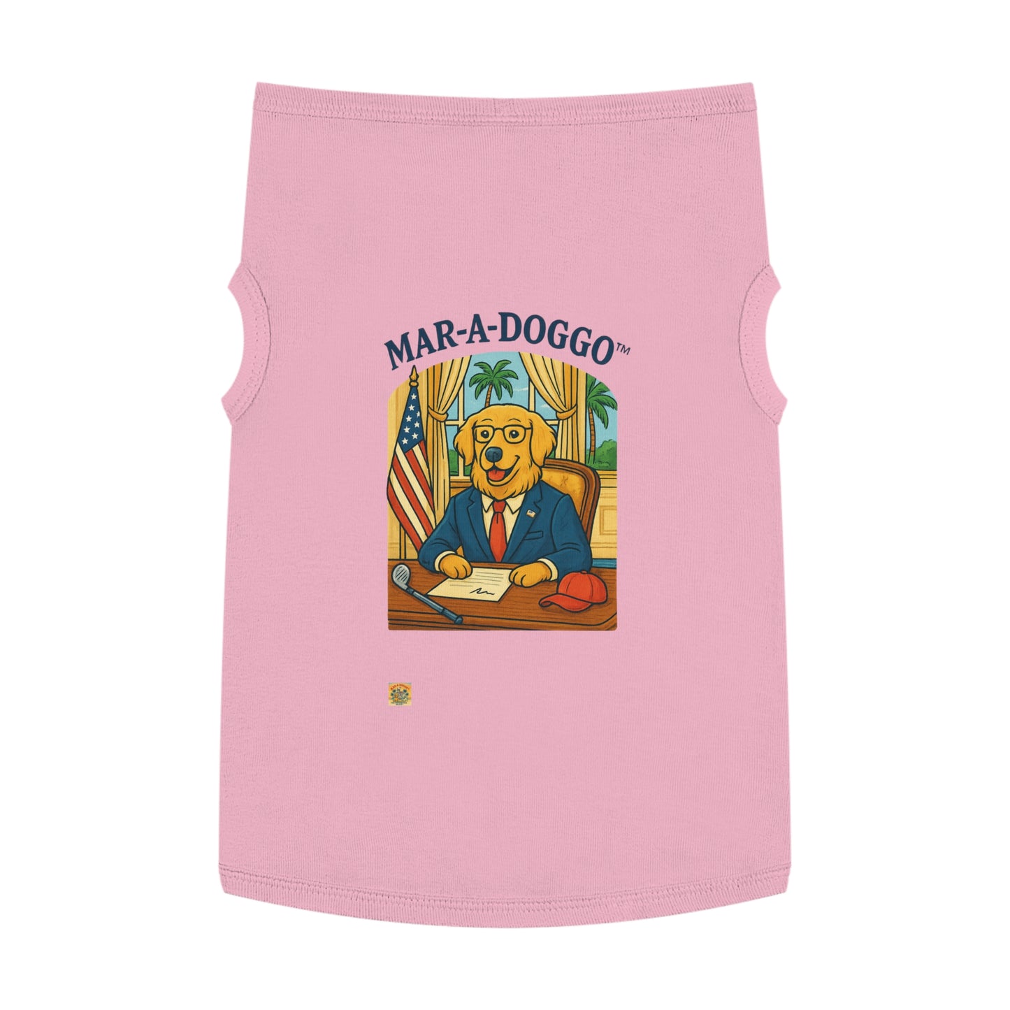 Palm Beach Style Dog Tank Top