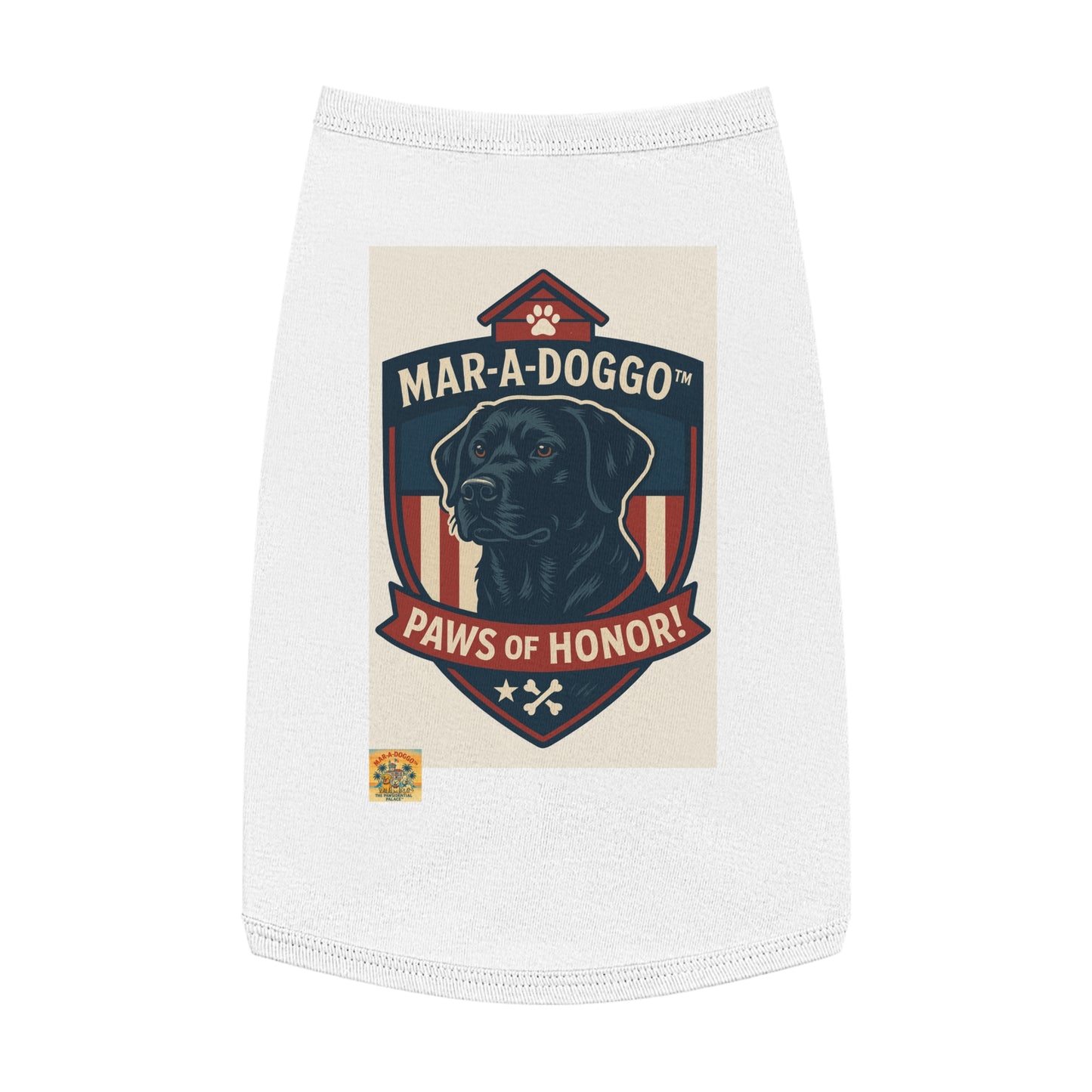 Paws of Honor Emblem Style Dog Tank Top