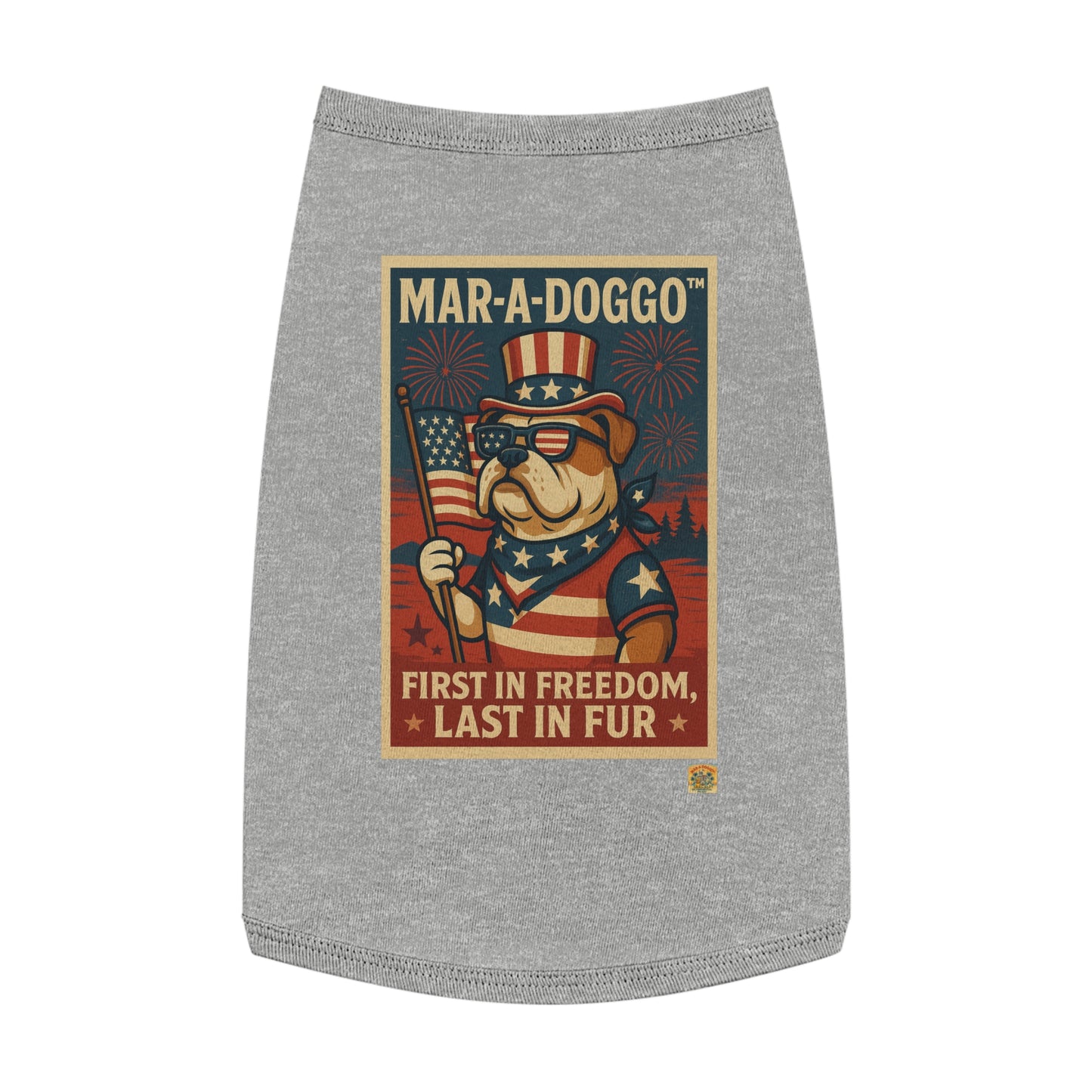 First In Freedom, Last In Fur Dog Tank Top