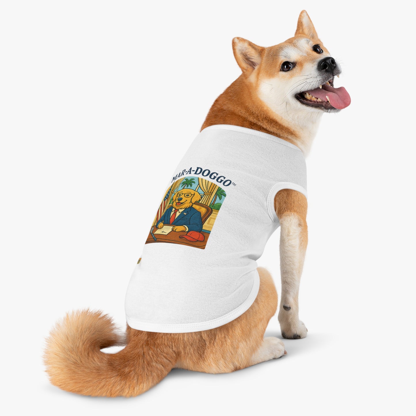 Palm Beach Style Dog Tank Top