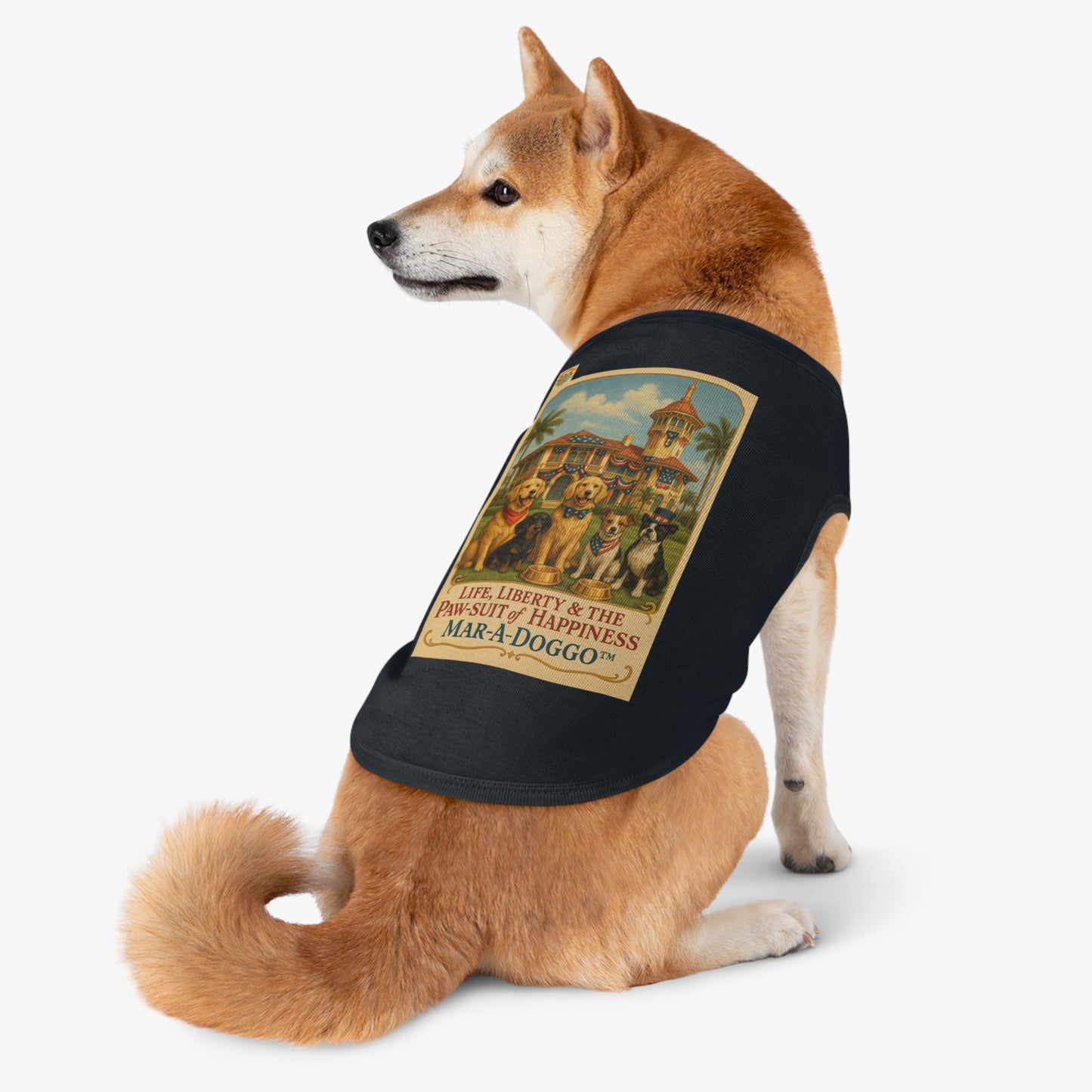 Life Liberty & The Paw-suit of Happiness Dog Tank Top