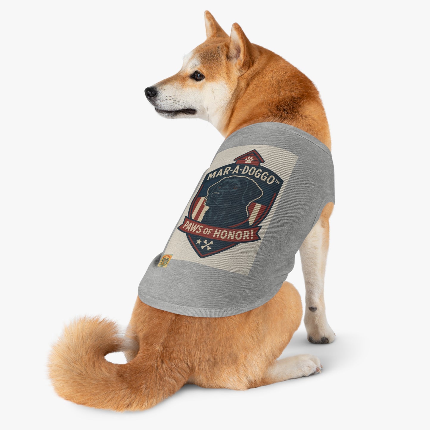 Paws of Honor Emblem Style Dog Tank Top