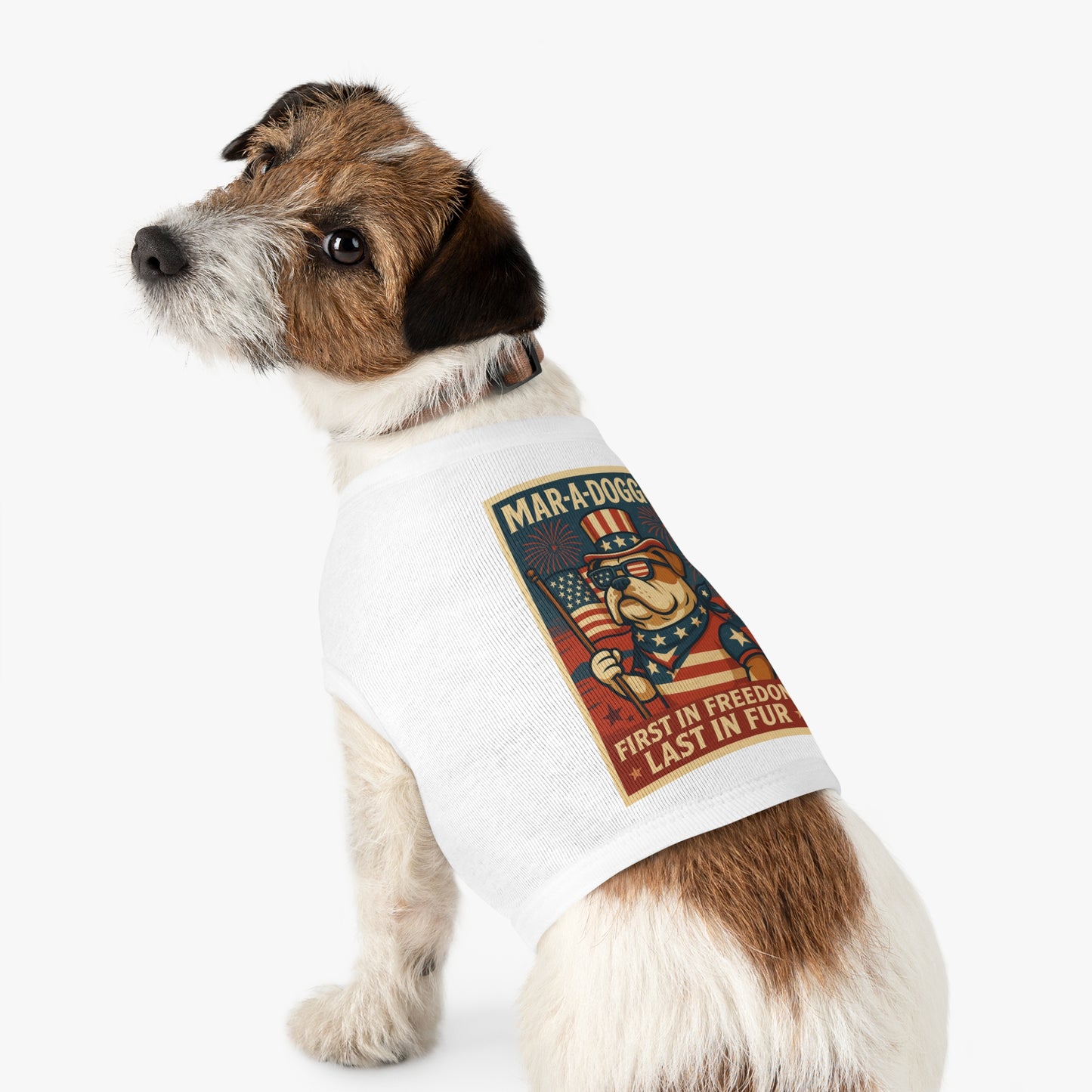 First In Freedom, Last In Fur Dog Tank Top