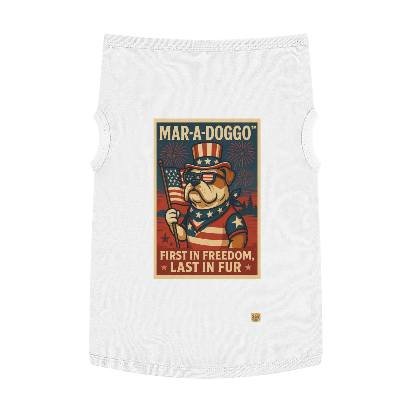 First In Freedom, Last In Fur Dog Tank Top