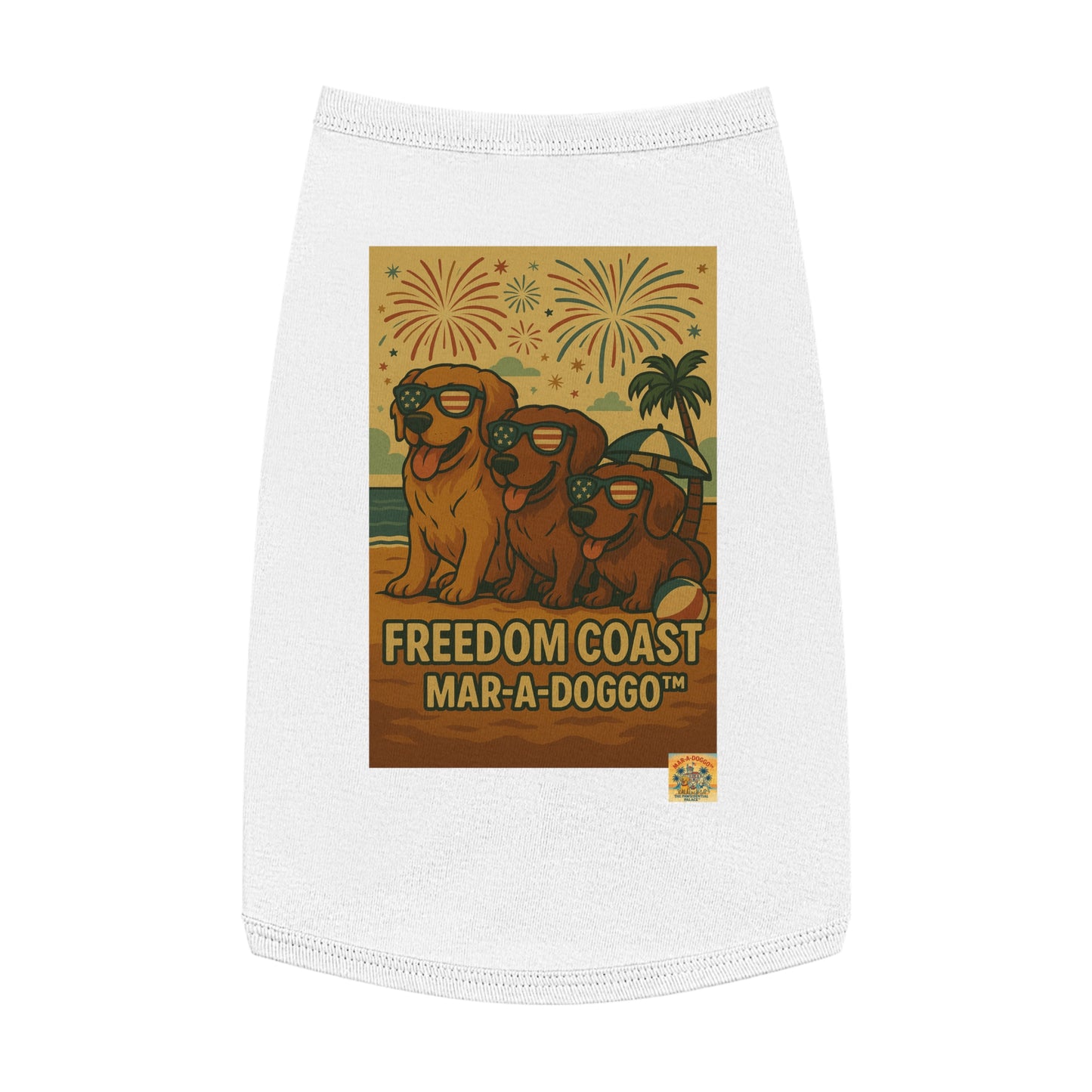 Freedom Coast Dog Tank Top