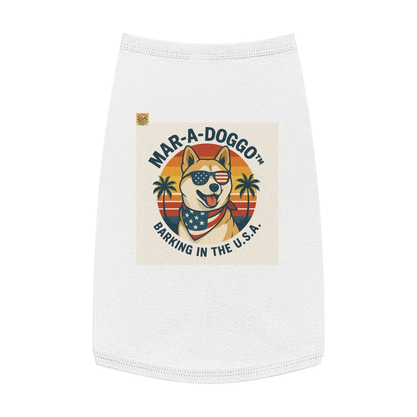 Barking In The USA Dog Tank Top