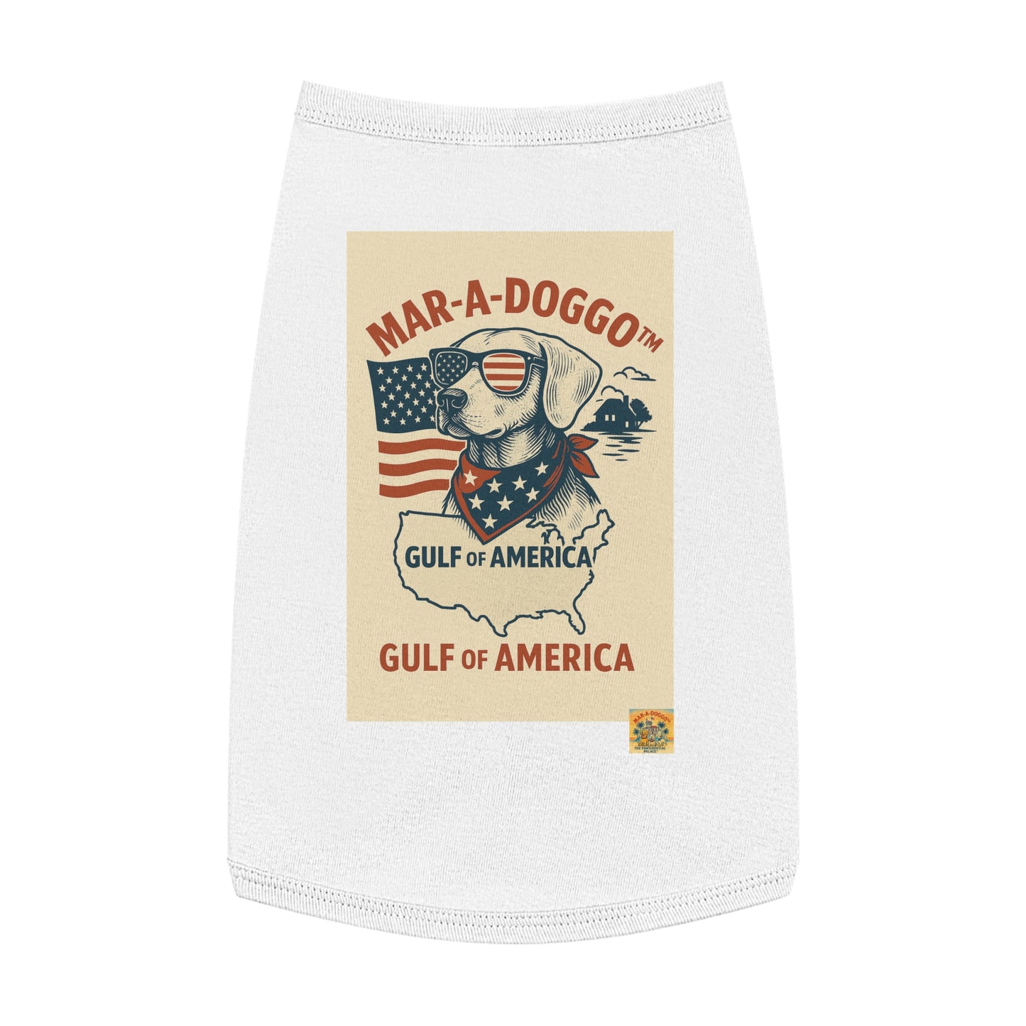 Gulf of America Say It Twice Dog Tank Top
