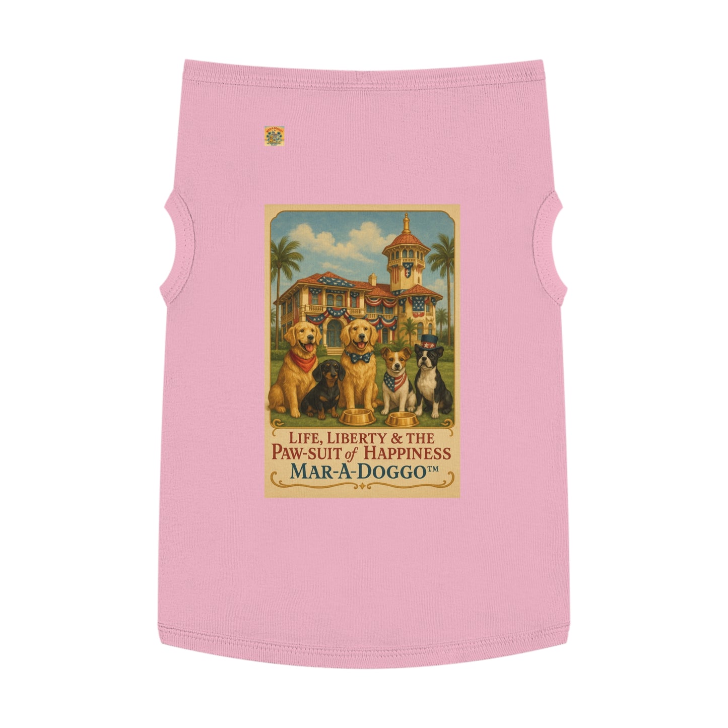 Life Liberty & The Paw-suit of Happiness Dog Tank Top