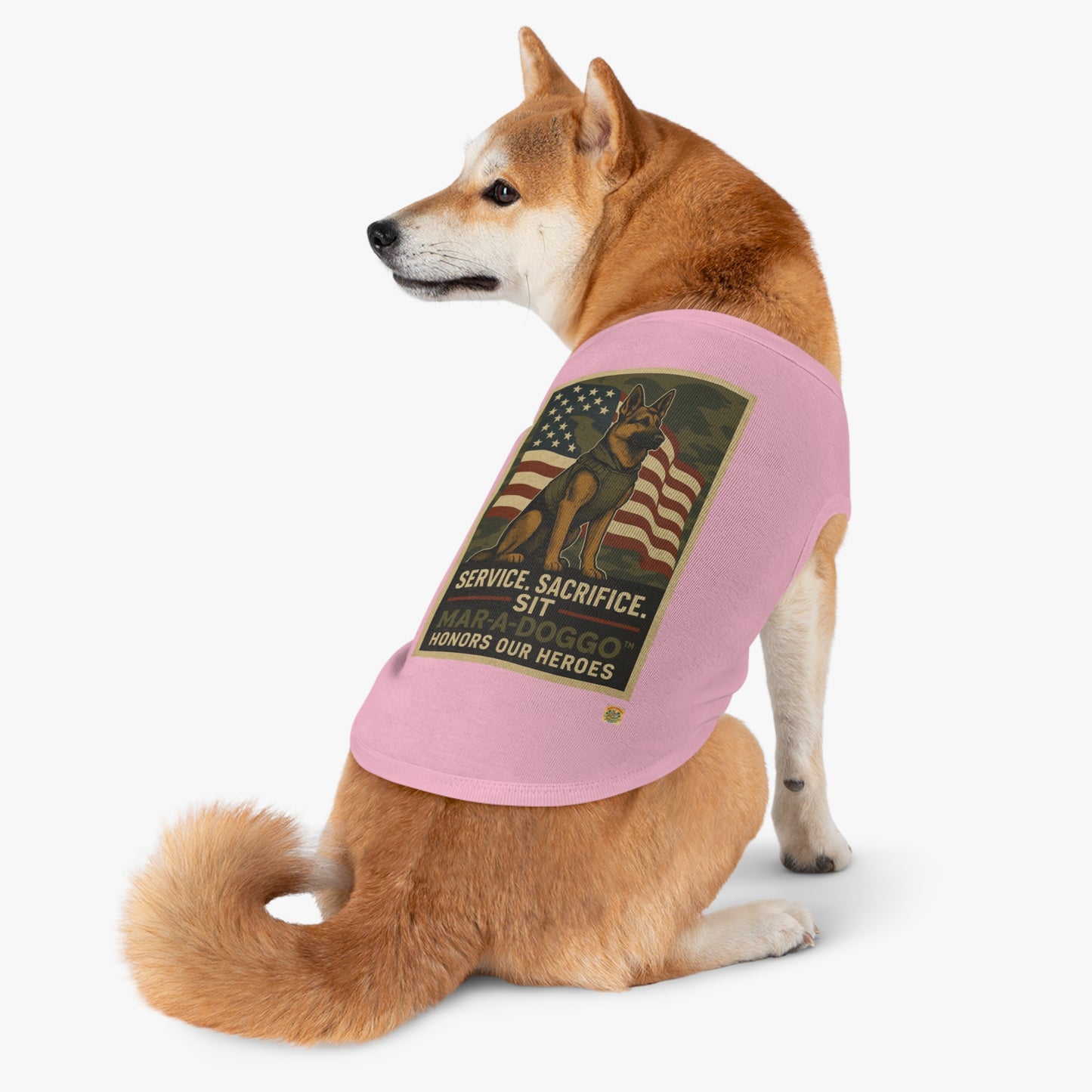 Service Sacrifice Sit Dog Tank Top