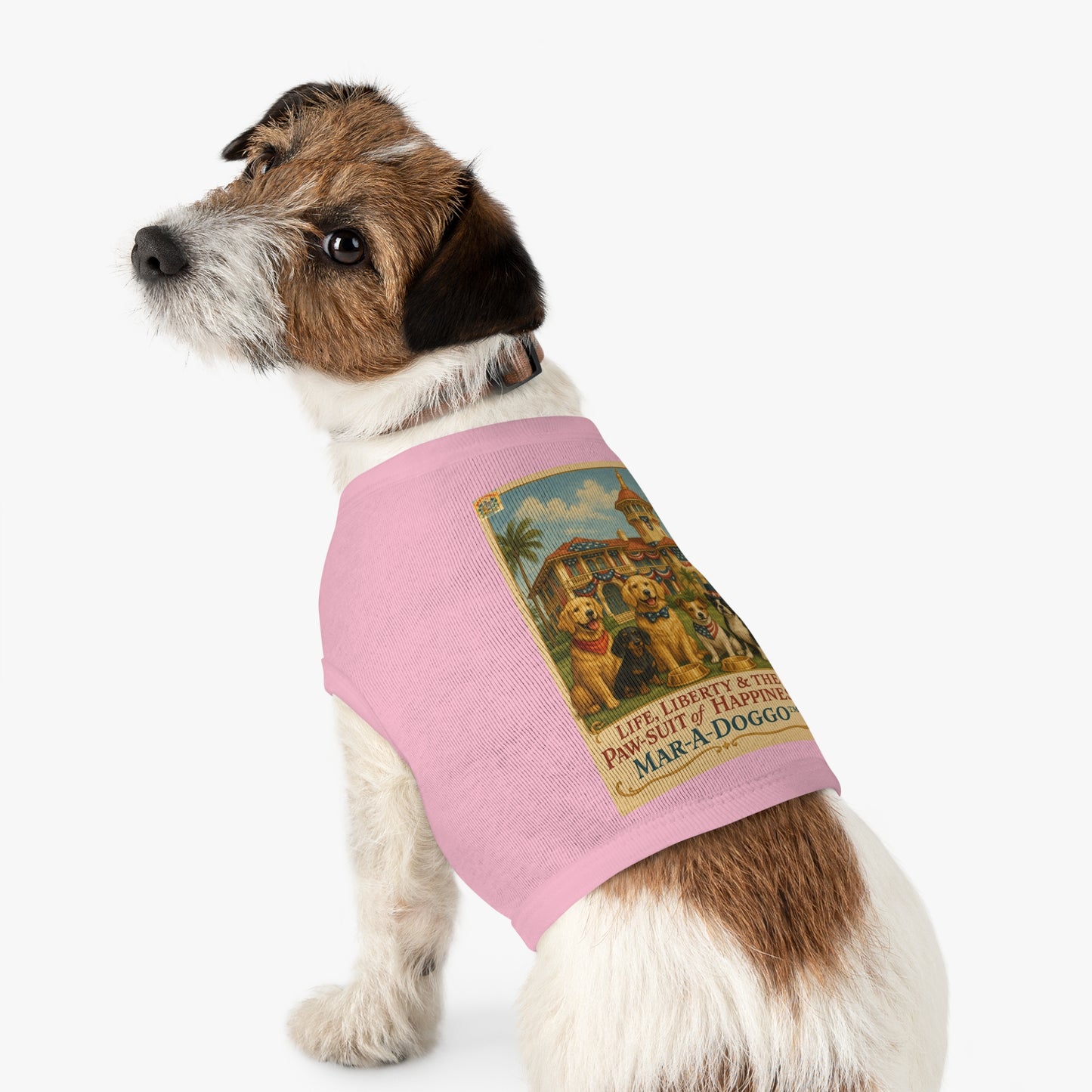 Life Liberty & The Paw-suit of Happiness Dog Tank Top