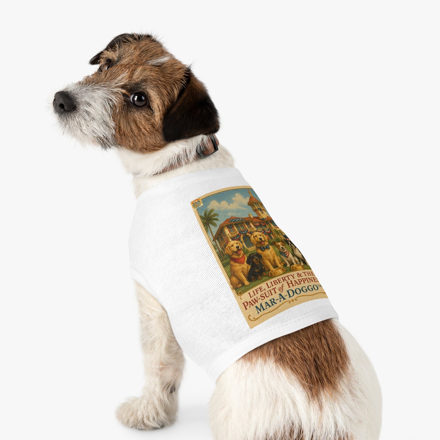 Life Liberty & The Paw-suit of Happiness Dog Tank Top