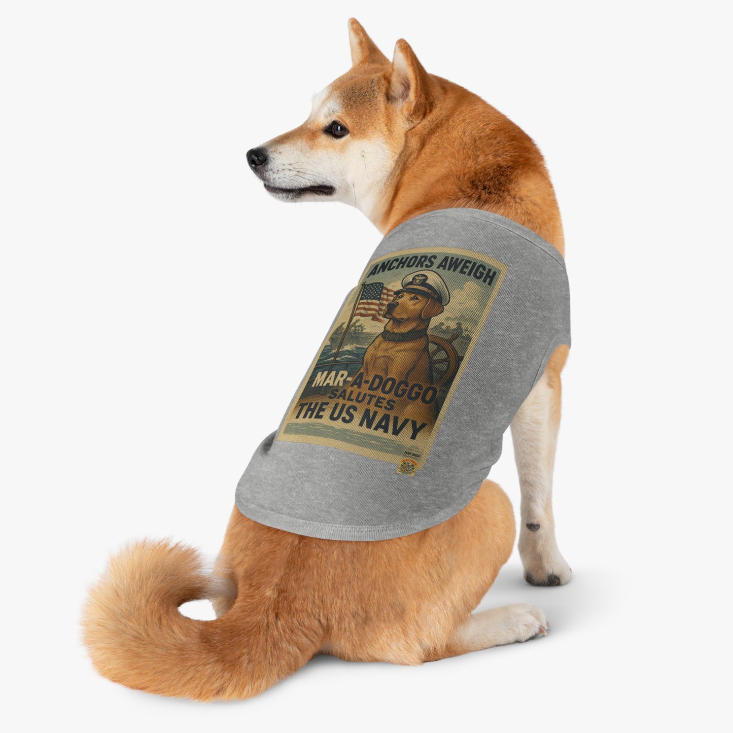 Anchors Aweigh Dog Tank Top