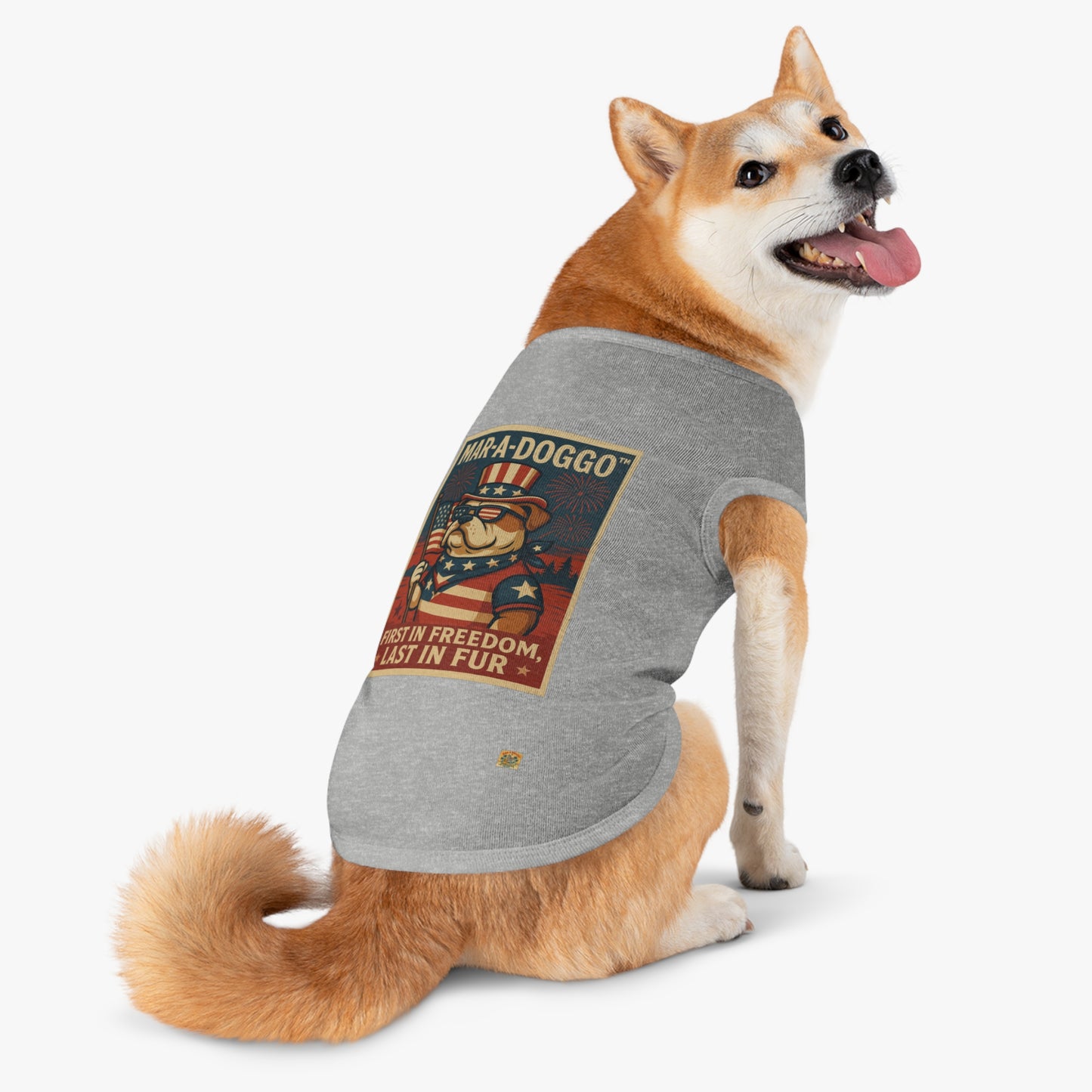 First In Freedom, Last In Fur Dog Tank Top