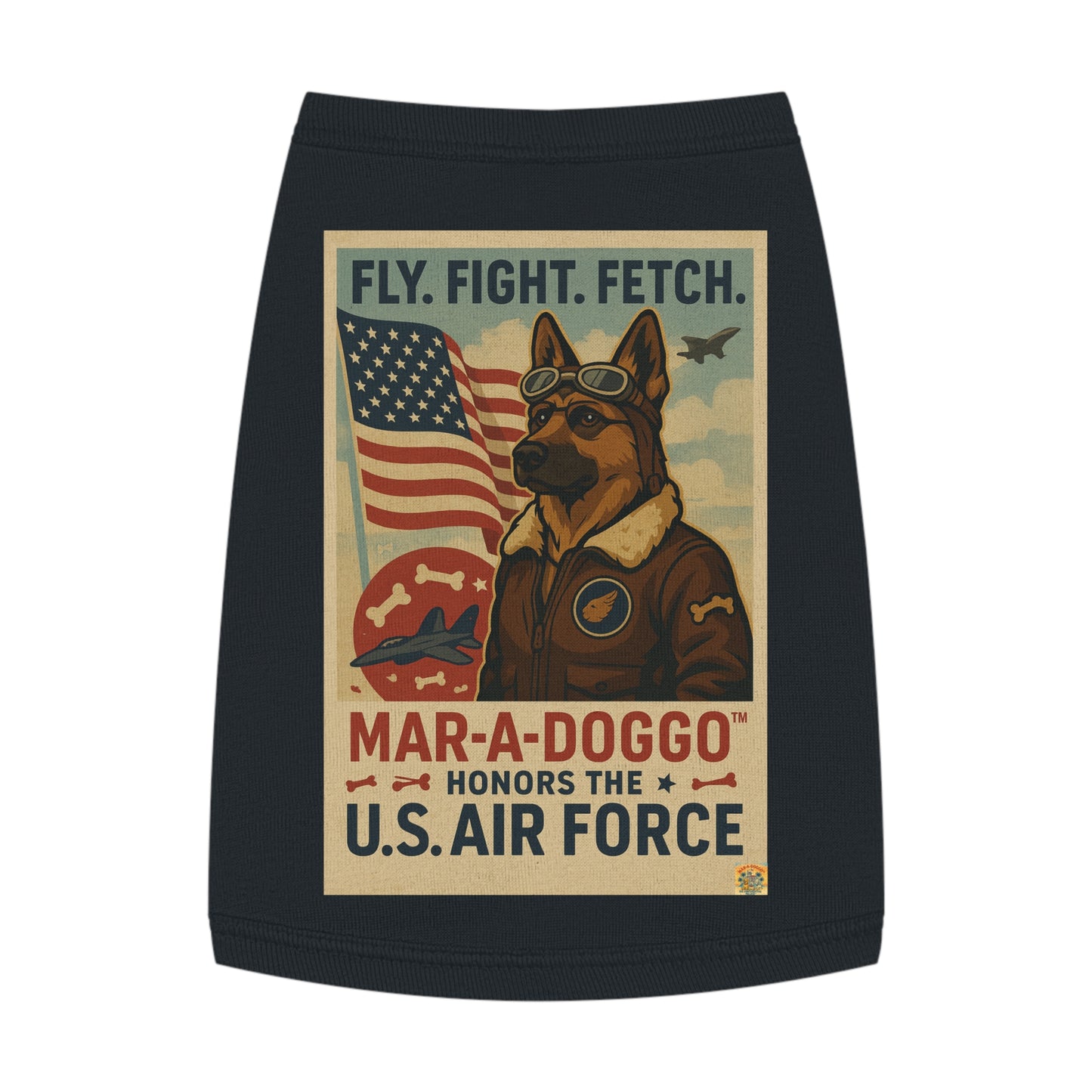 Fly Fight Fetch Mark 1 Dog Tank Top
