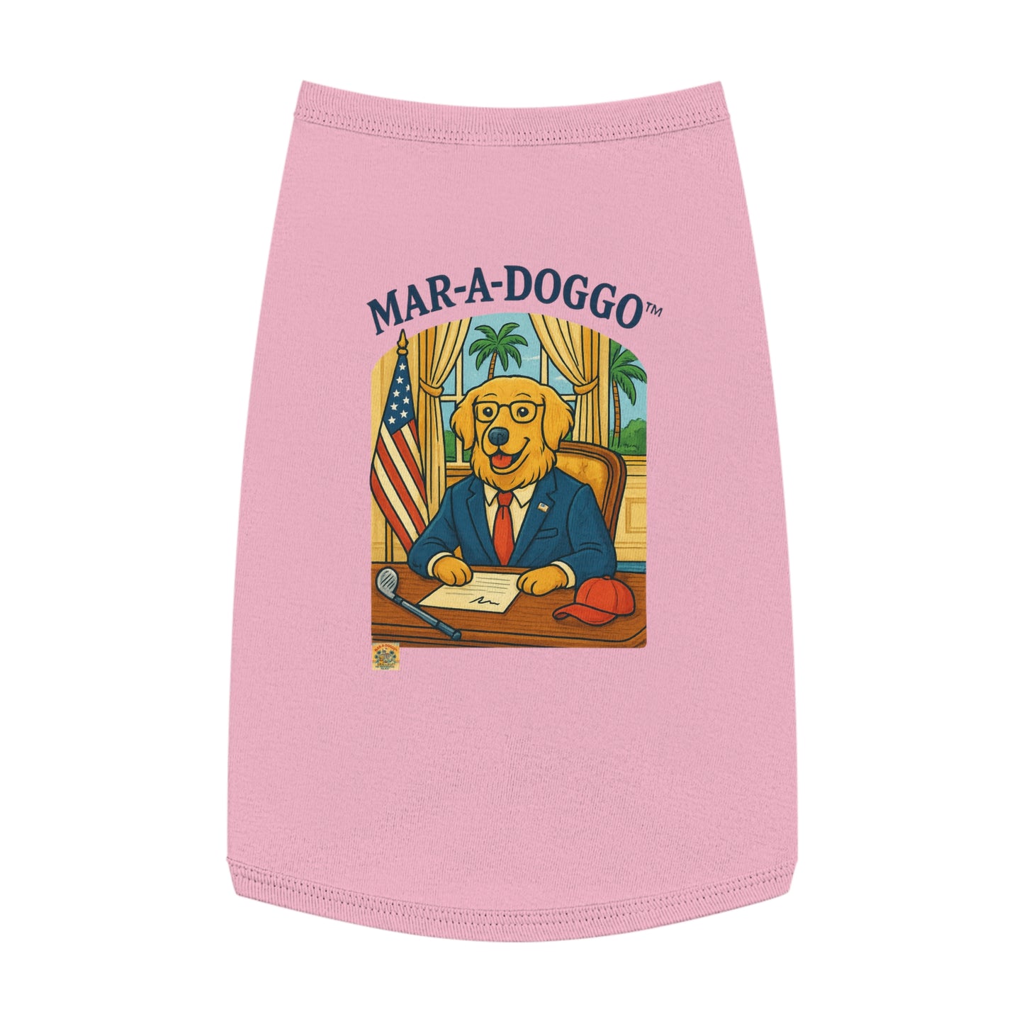 Palm Beach Style Dog Tank Top