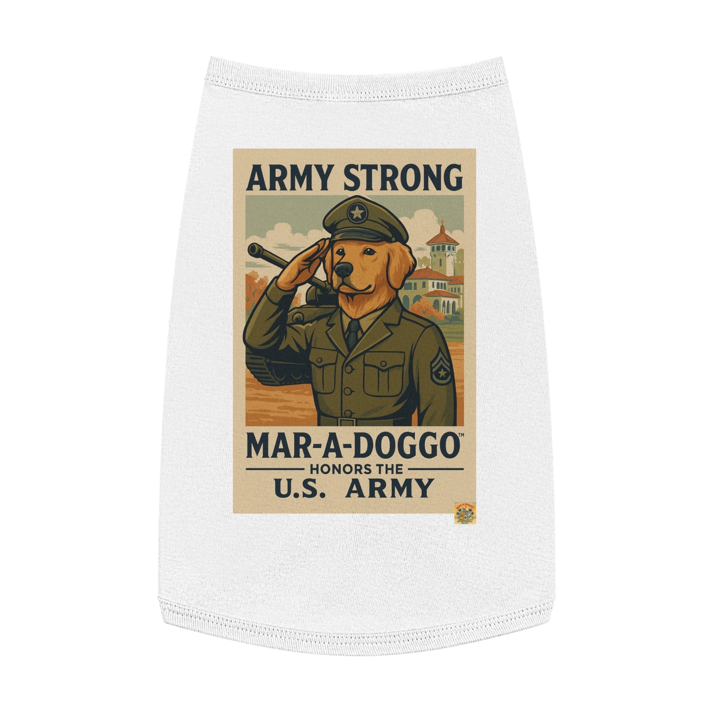 Army Strong Dog Tank Top