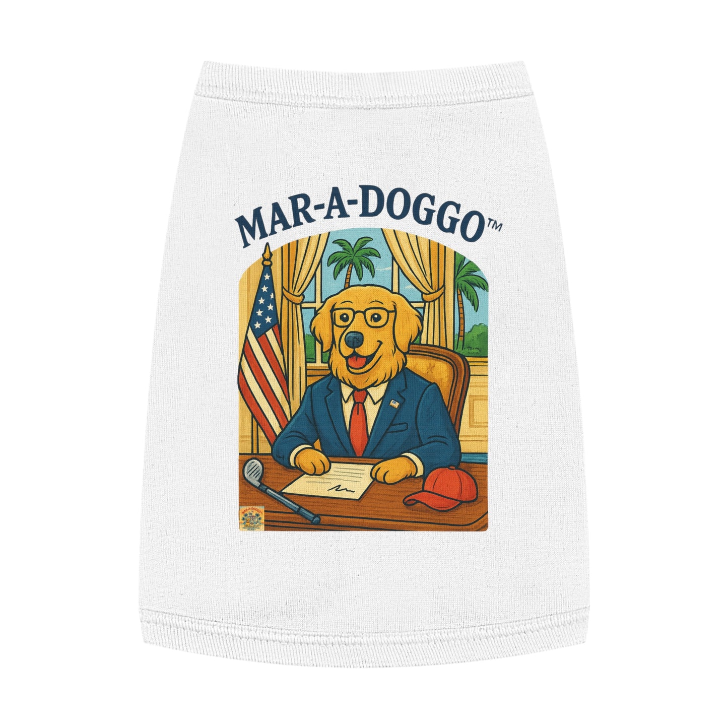 Palm Beach Style Dog Tank Top
