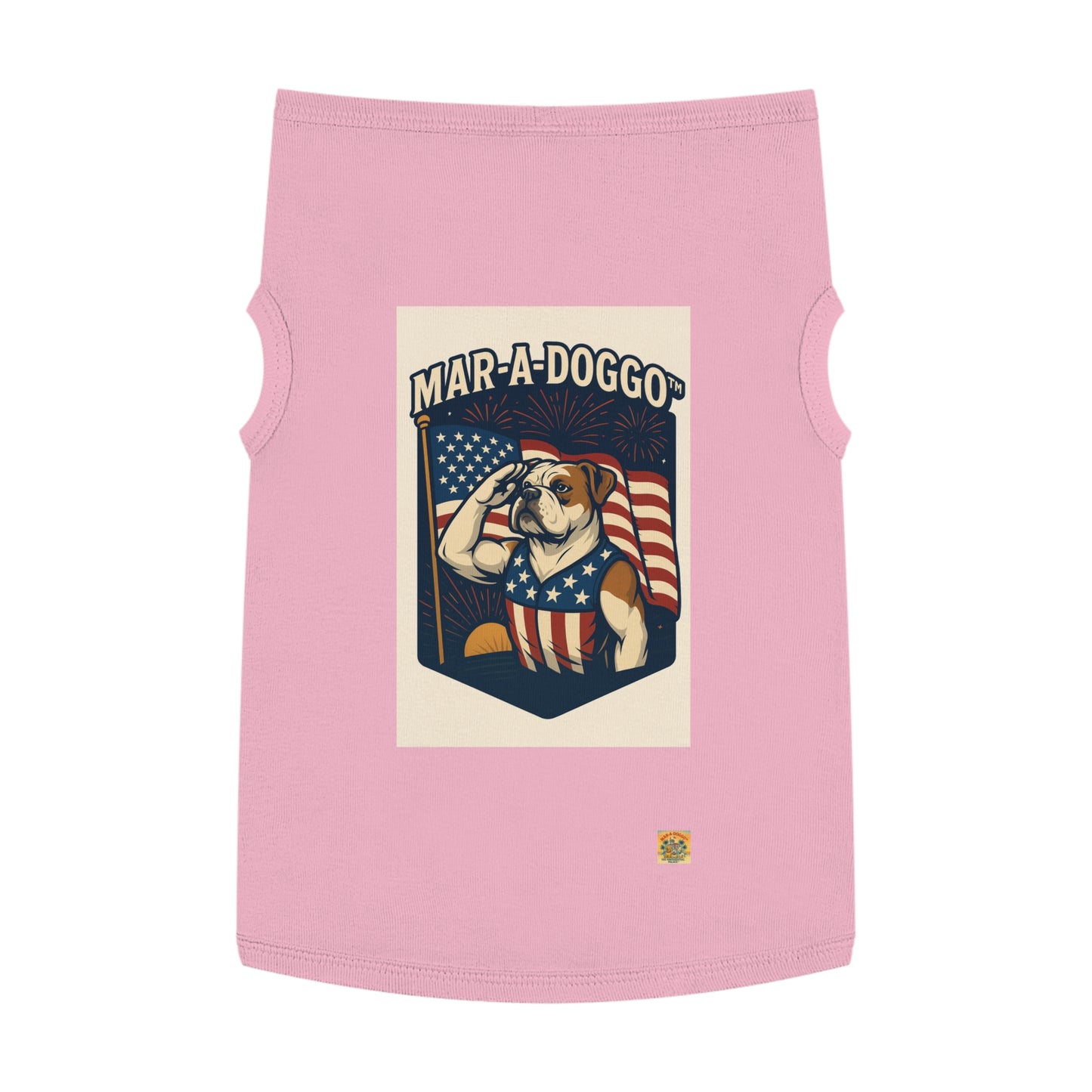 Salute The Flag Dog Tank Top