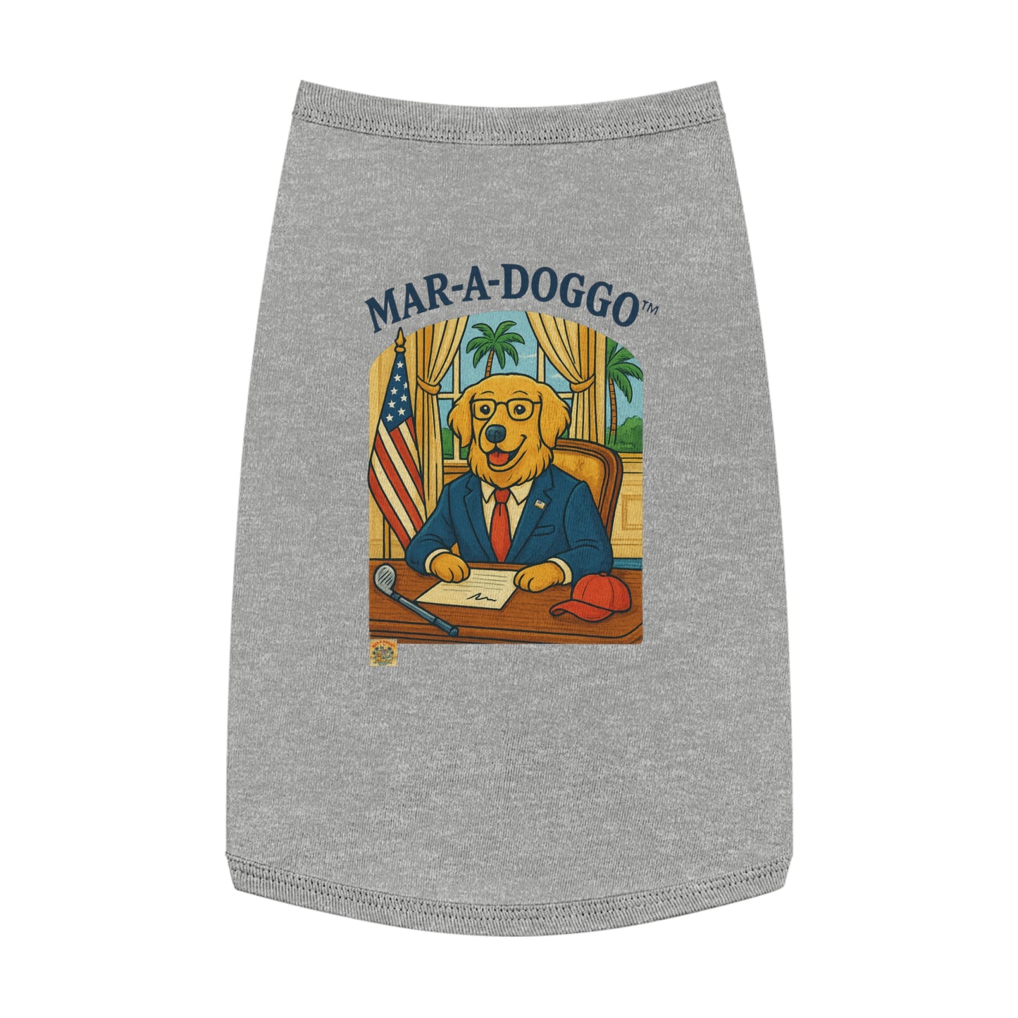 Palm Beach Style Dog Tank Top